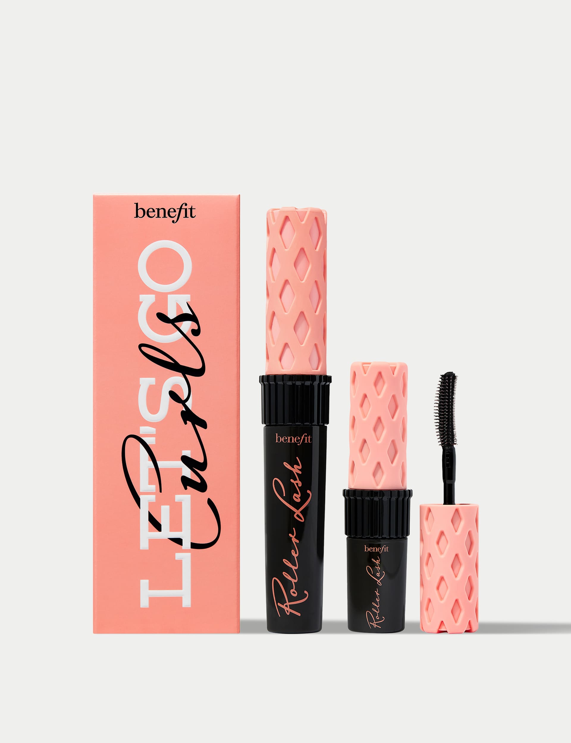 Benefit Women's Let's Go Curls! Roller Lash Mascara Booster Set worth 42 12.5 g - Black, Black