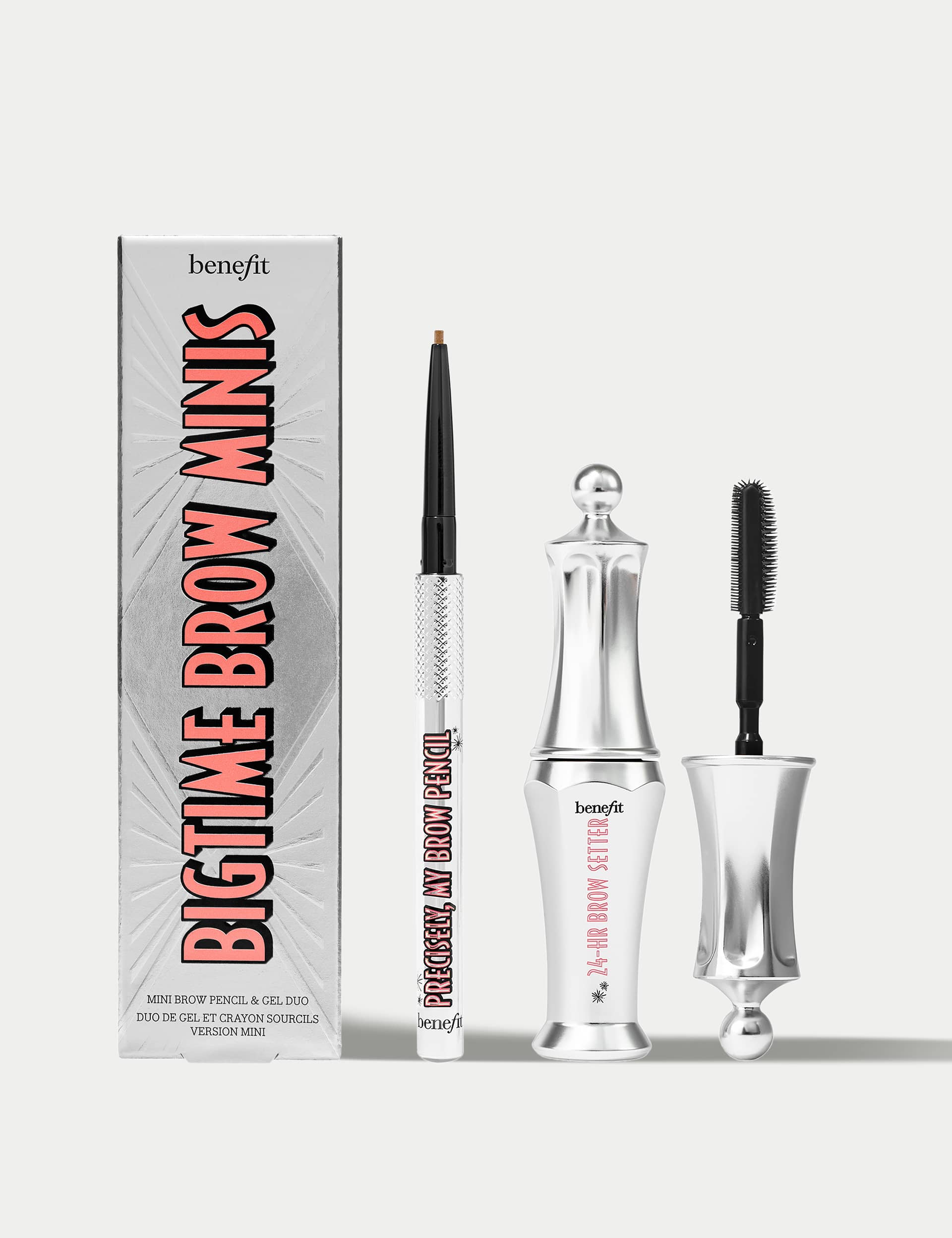 Benefit Women's Bigtime Brow Minis - Precisely, My Brow Pencil & Gel Setter Duo Shade 2 worth 29 - 