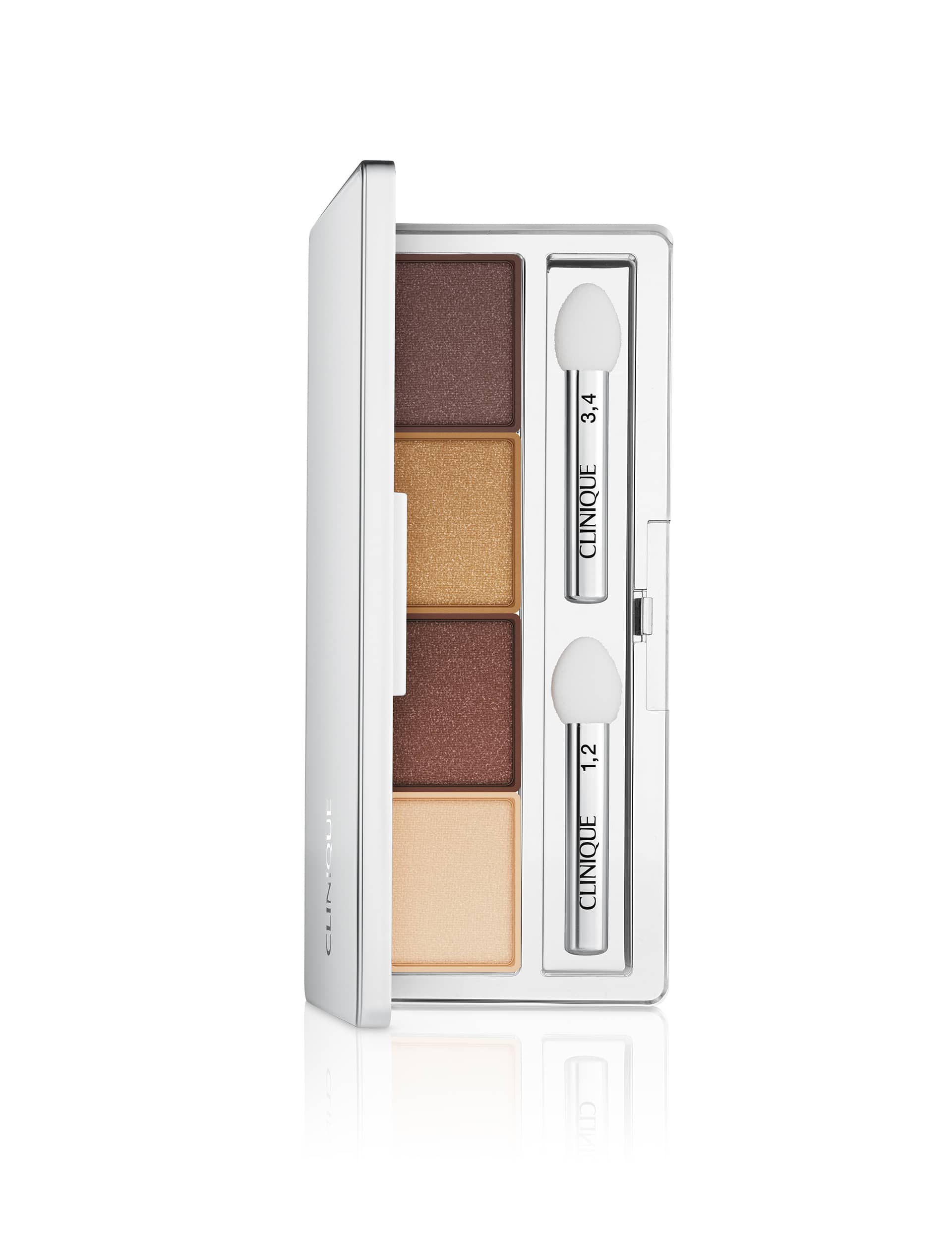 Clinique Women's All About Shadow Quad Eyeshadow 4.8g - Light Brown, Gold,Light Purple,Khaki,Light 