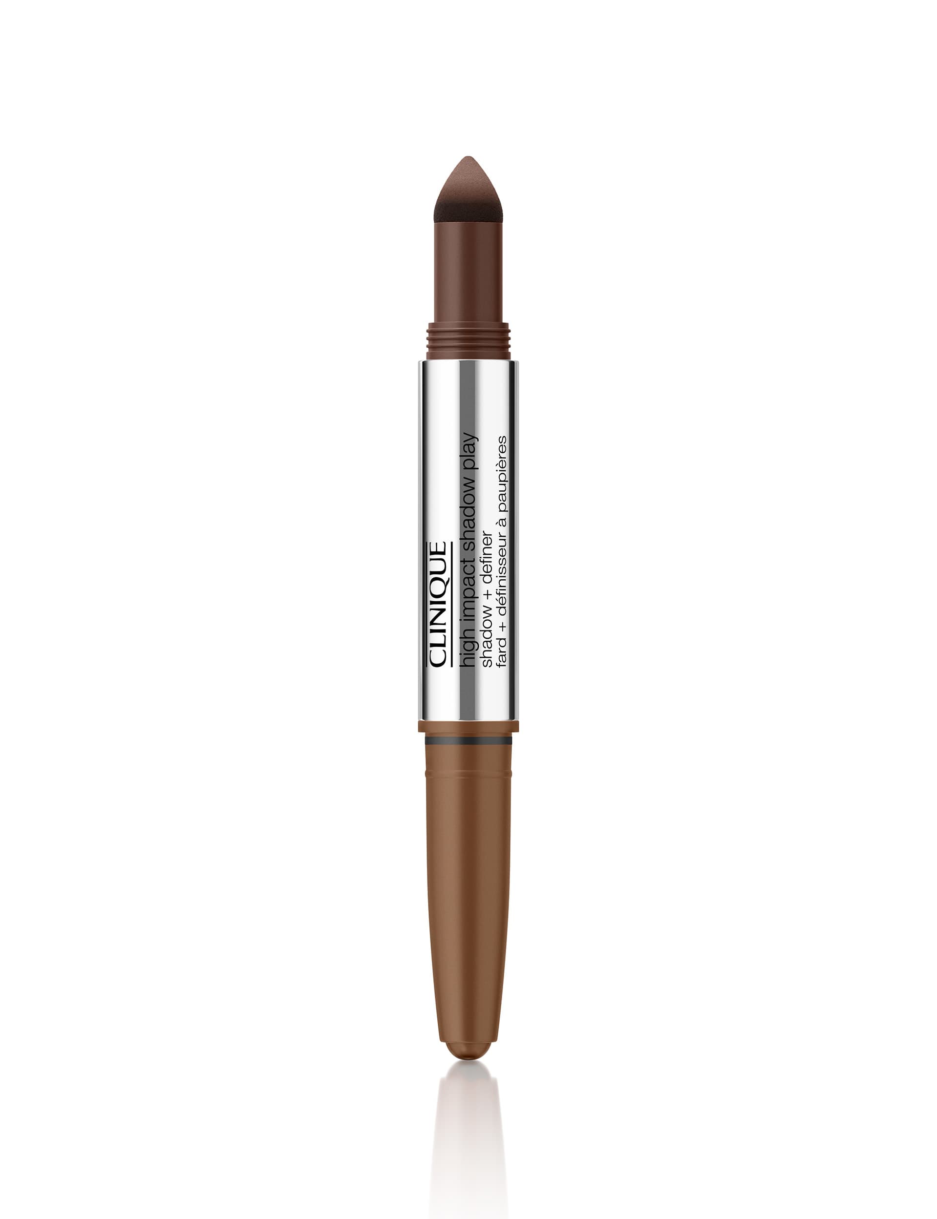 Clinique Women's High Impact Shadow Play Eyeshadow + Definer 4ml - Cocoa, Cocoa,Charcoal,Red,Burgun