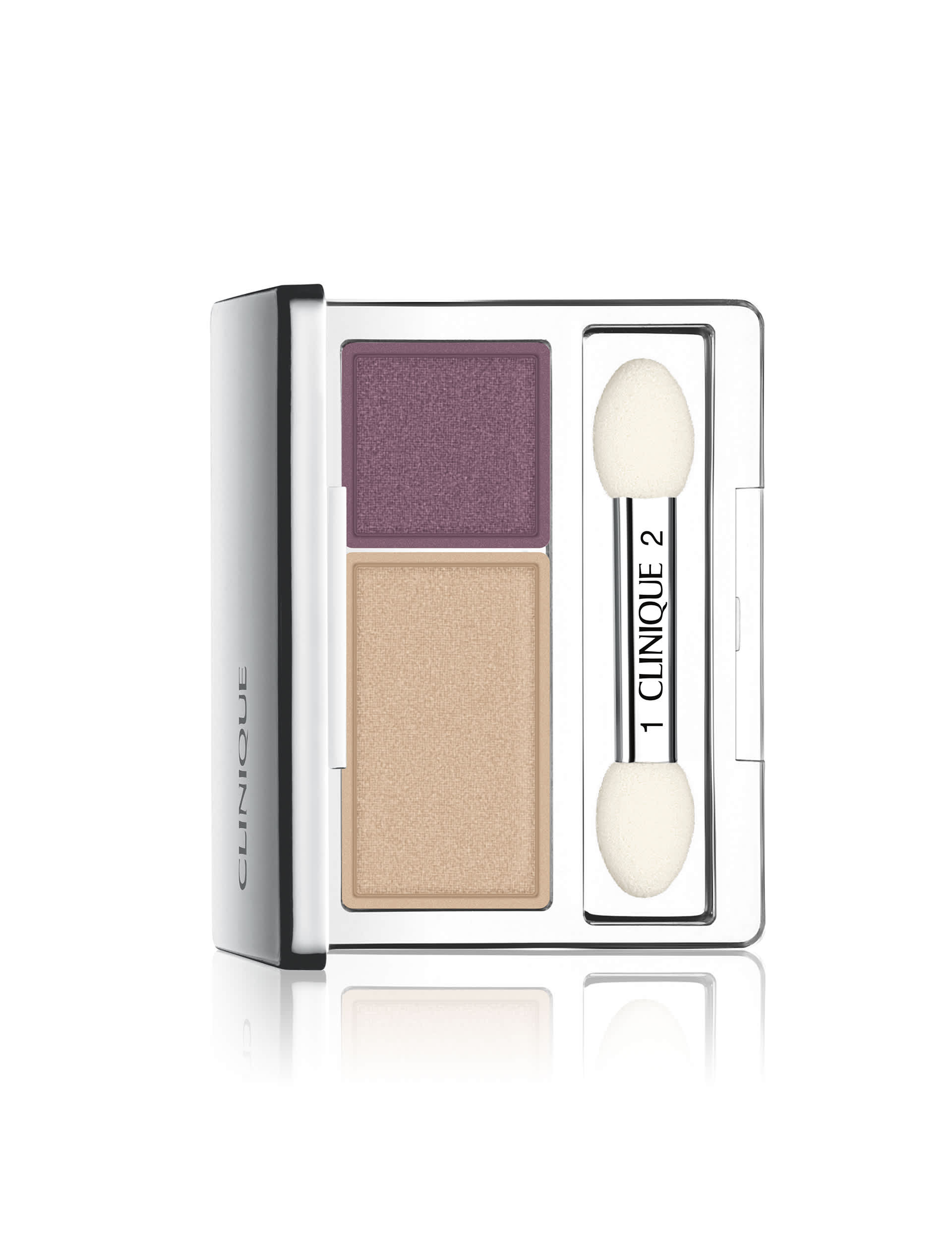 Clinique Women's All About Shadow Duo Eyeshadow 2.2g - Peach, Pale Blue,Pale Blush,Purple,Light Pin