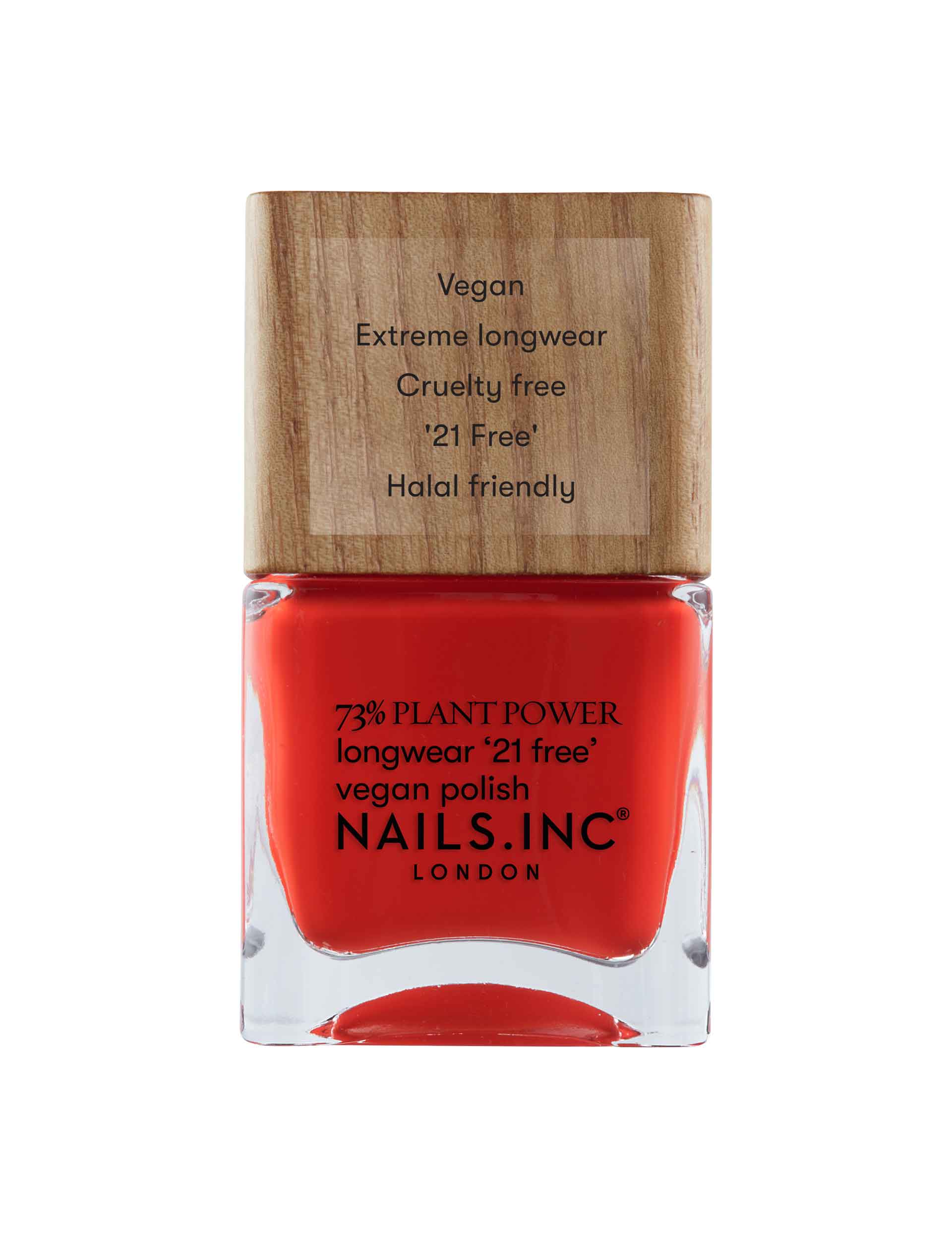 Nails Inc. 73% Plant Power Vegan Nail Polish - Red, Red,Pink