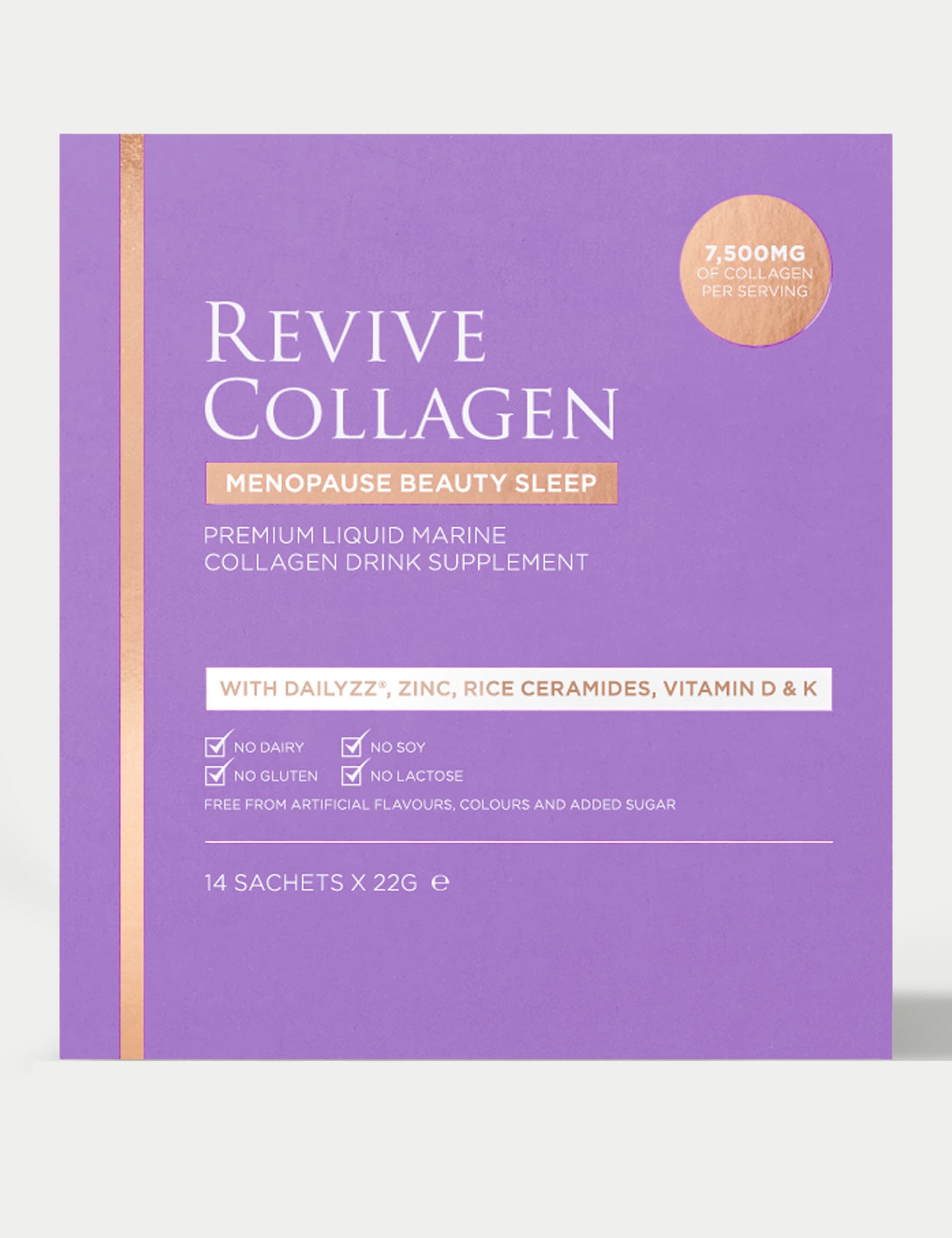 Revive Collagen Women's Menopause Beauty Sleep, 7,500mg Marine Collagen 14 Day Sachets