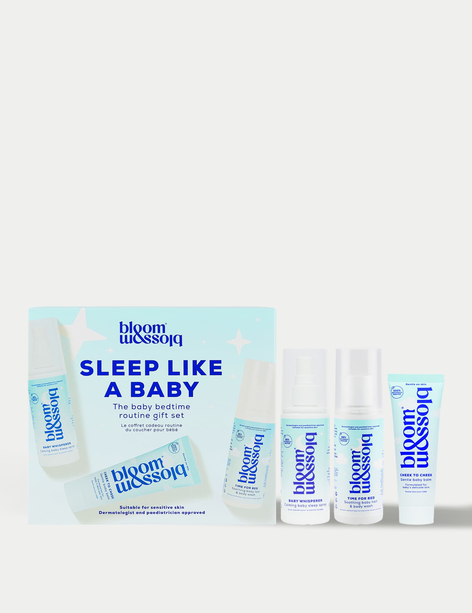 Bloom And Blossom Sleep Like A Baby: The Baby Bedtime Routine Gift Set 75ml/ 50ml/ 100ml