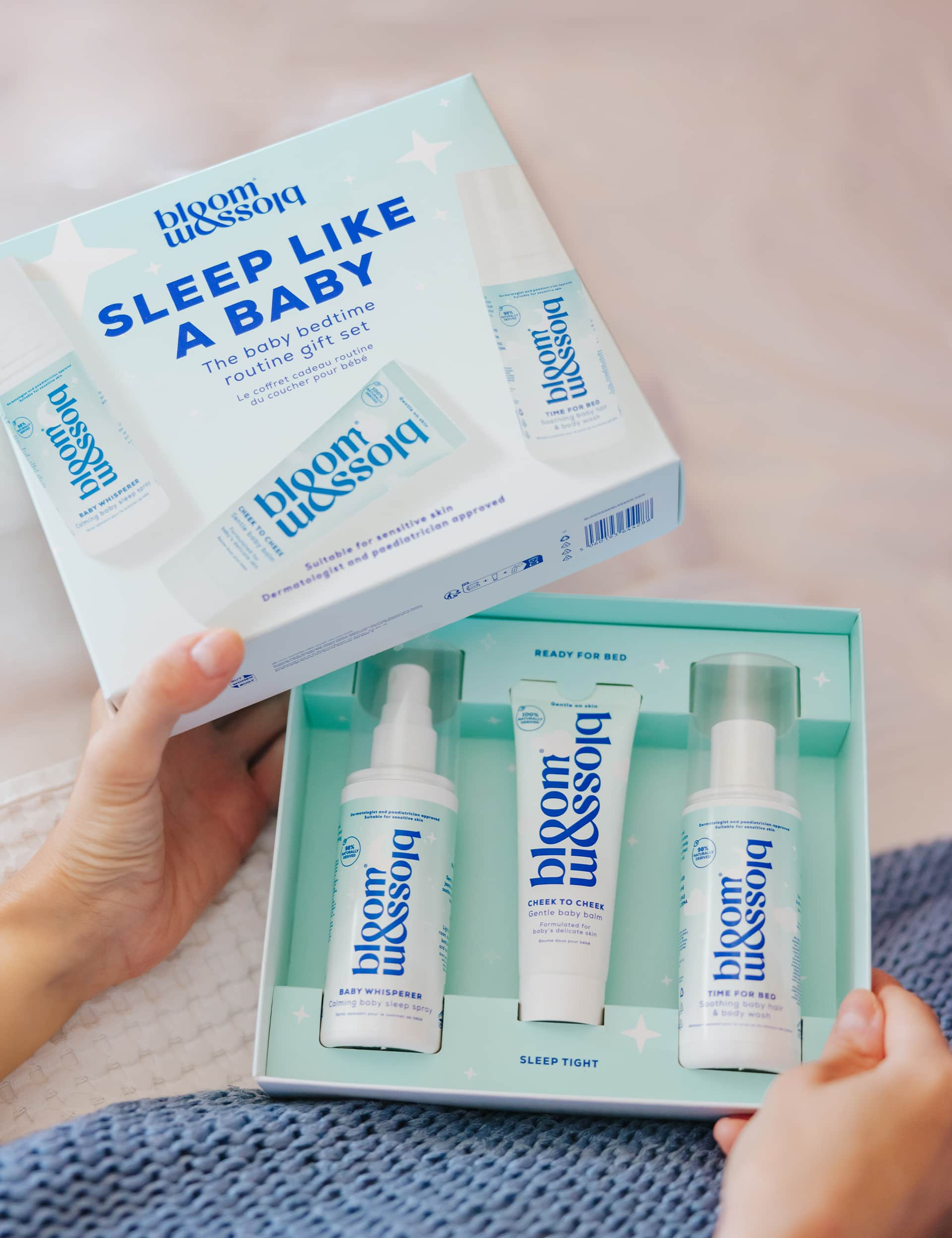 Bloom And Blossom Sleep Like A Baby: The Baby Bedtime Routine Gift Set 75ml/ 50ml/ 100ml