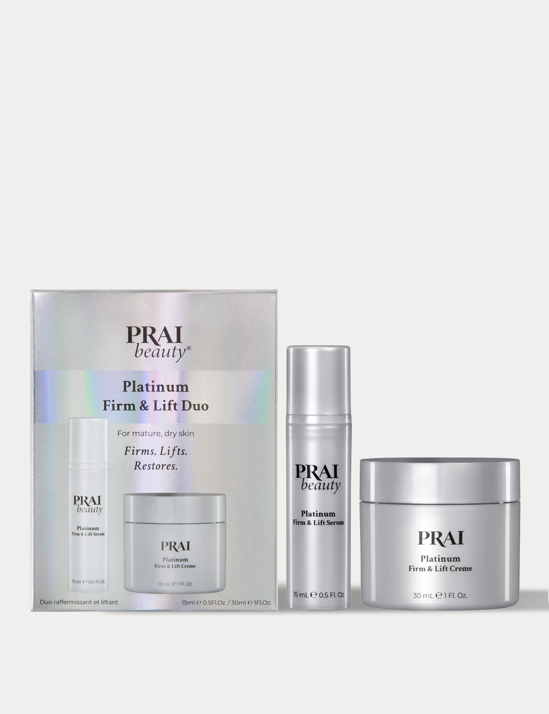 Prai Women's *Free Gift* Platinum Firm and Lift Skincare Duo