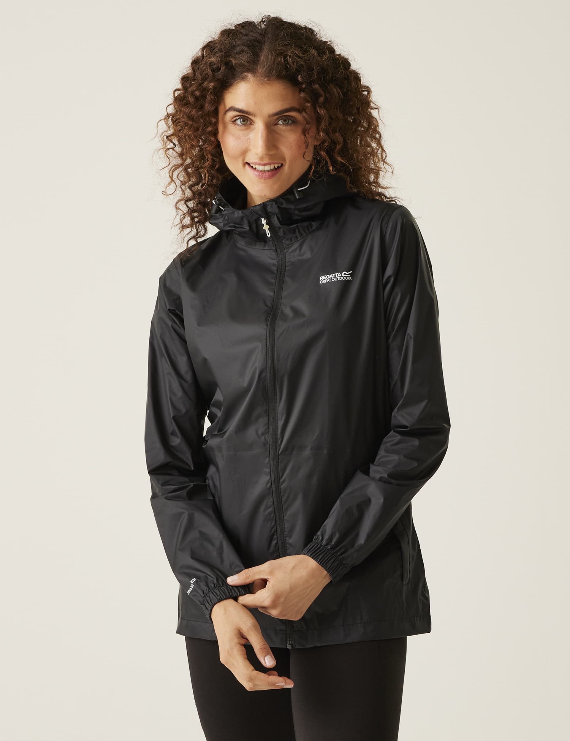 Regatta Women's Pack It III Waterproof Packable Jacket - 14 - Black, Black