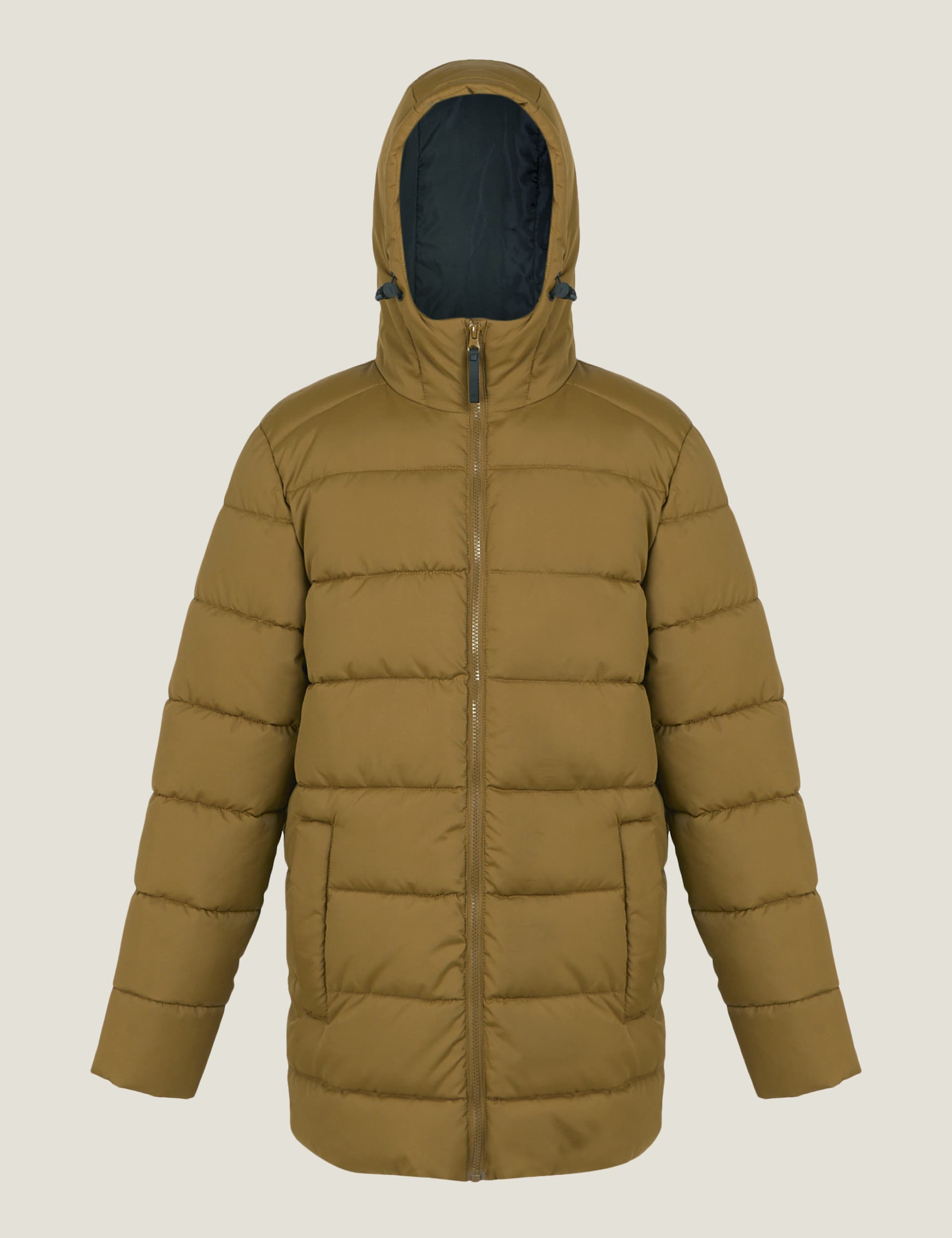 Regatta Men's Lakiver Hooded Puffer Jacket - Yellow, Khaki,Yellow,Black