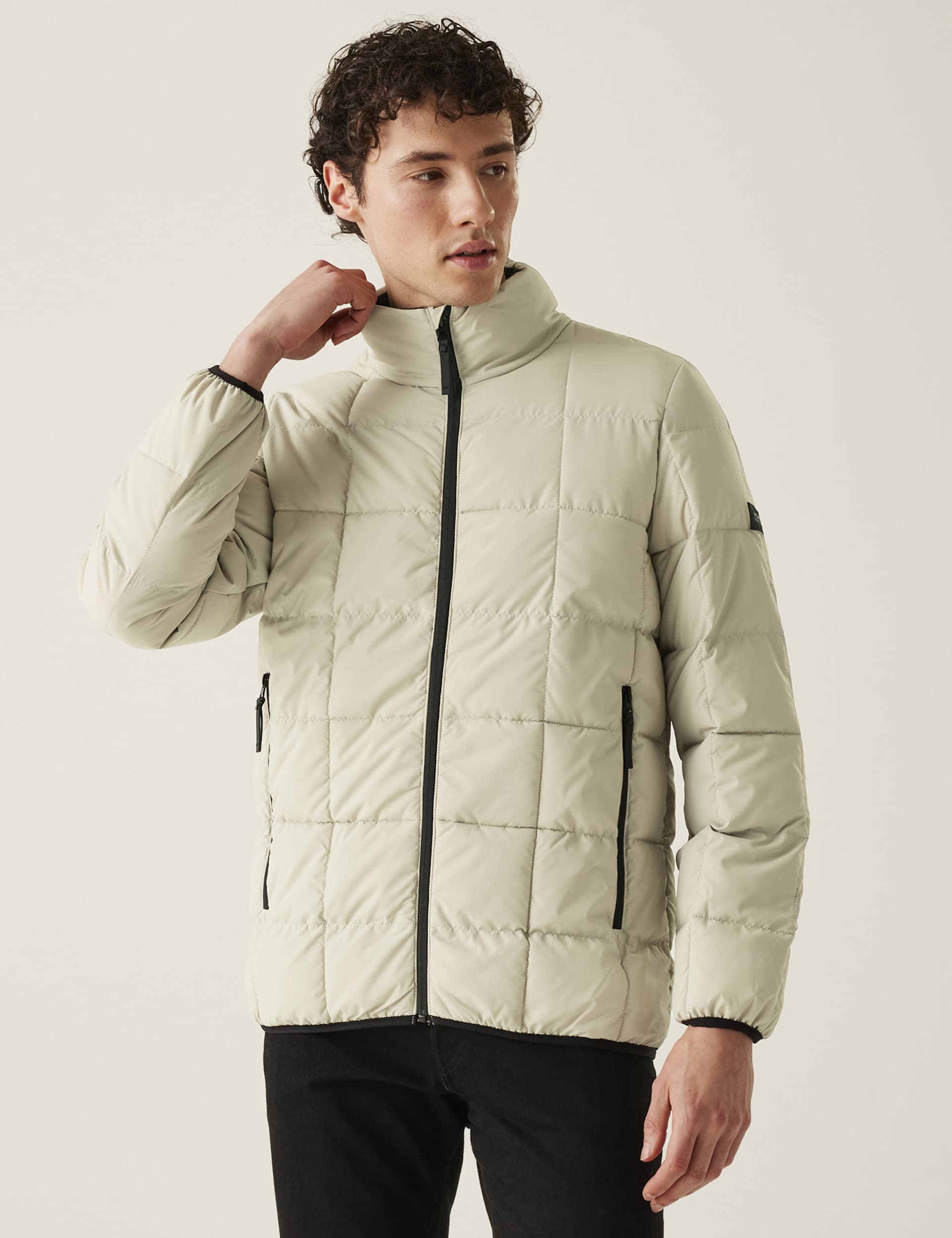 Regatta Men's Wilnor Quilted Puffer Jacket - Cream, Khaki,Cream,Black