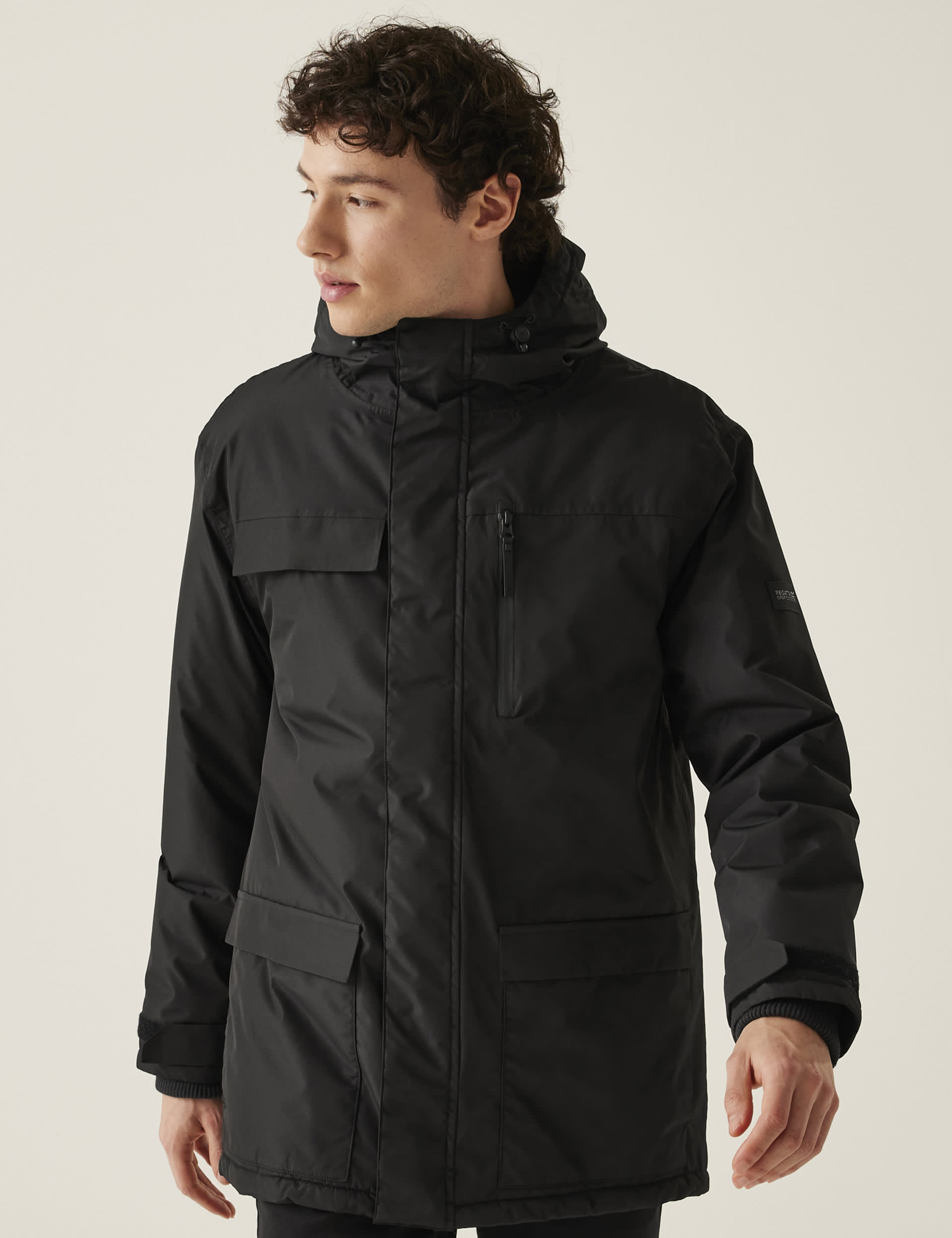 Regatta Men's Penbreck II Hooded Anorak - XL - Black, Black