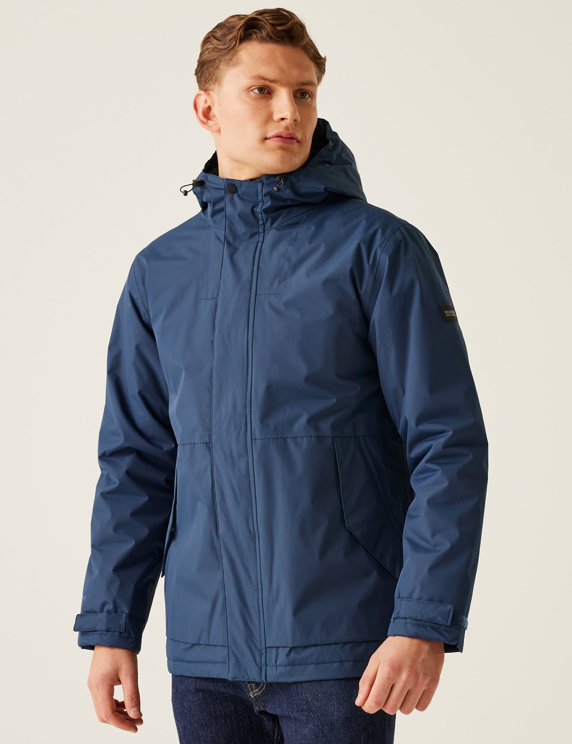 Regatta Men's Sterlings IV Waterproof Hooded Anorak - Blue, Blue