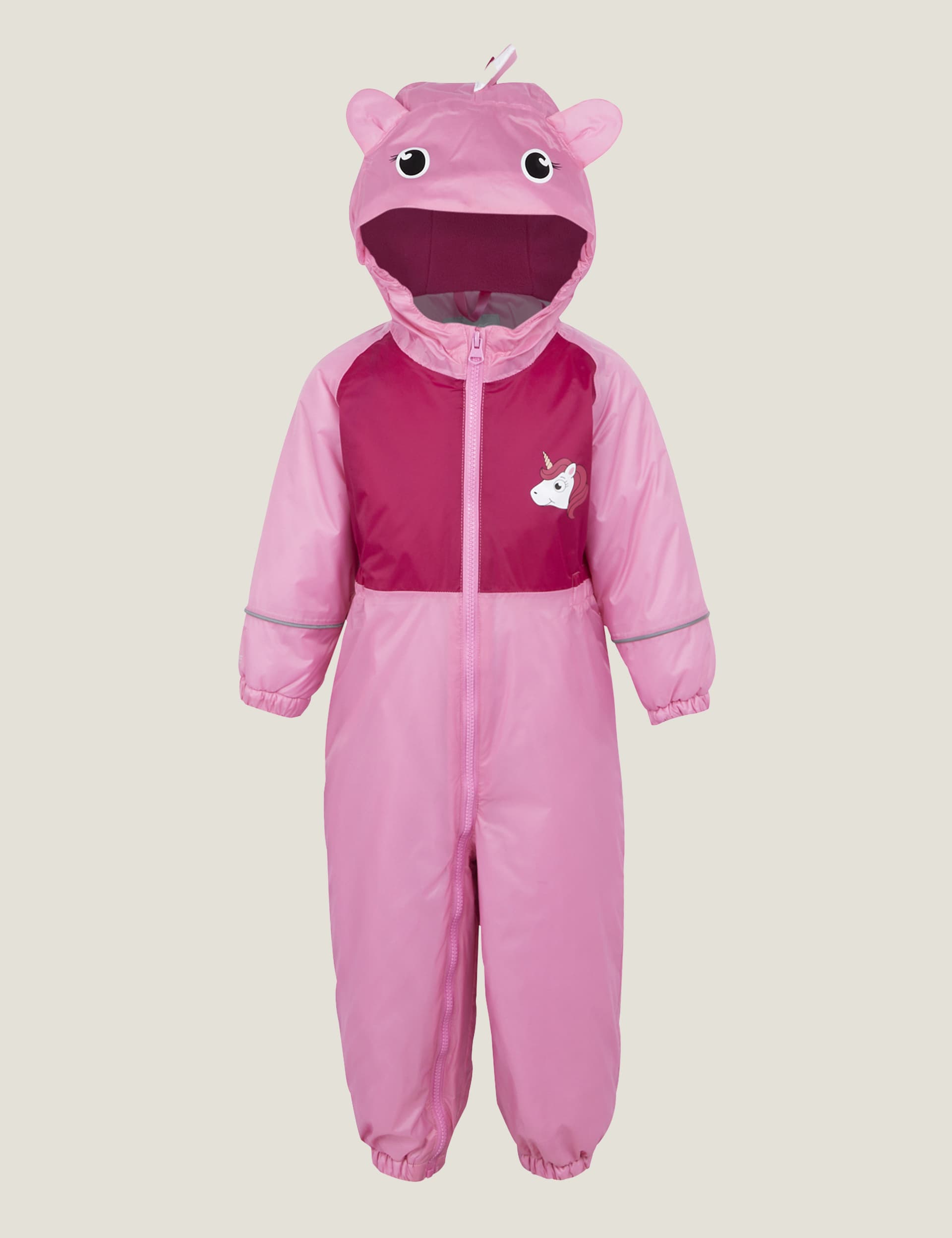 Regatta Girls Mudplay III Unicorn Puddlesuit (6 Mths-6 Yrs) - 18-24 - Pink, Pink