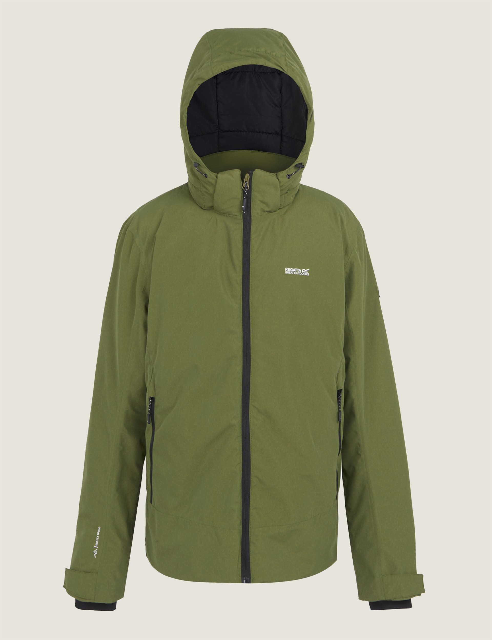 Regatta Men's Frelton Waterproof Hooded Jacket - M - Green, Green,Black