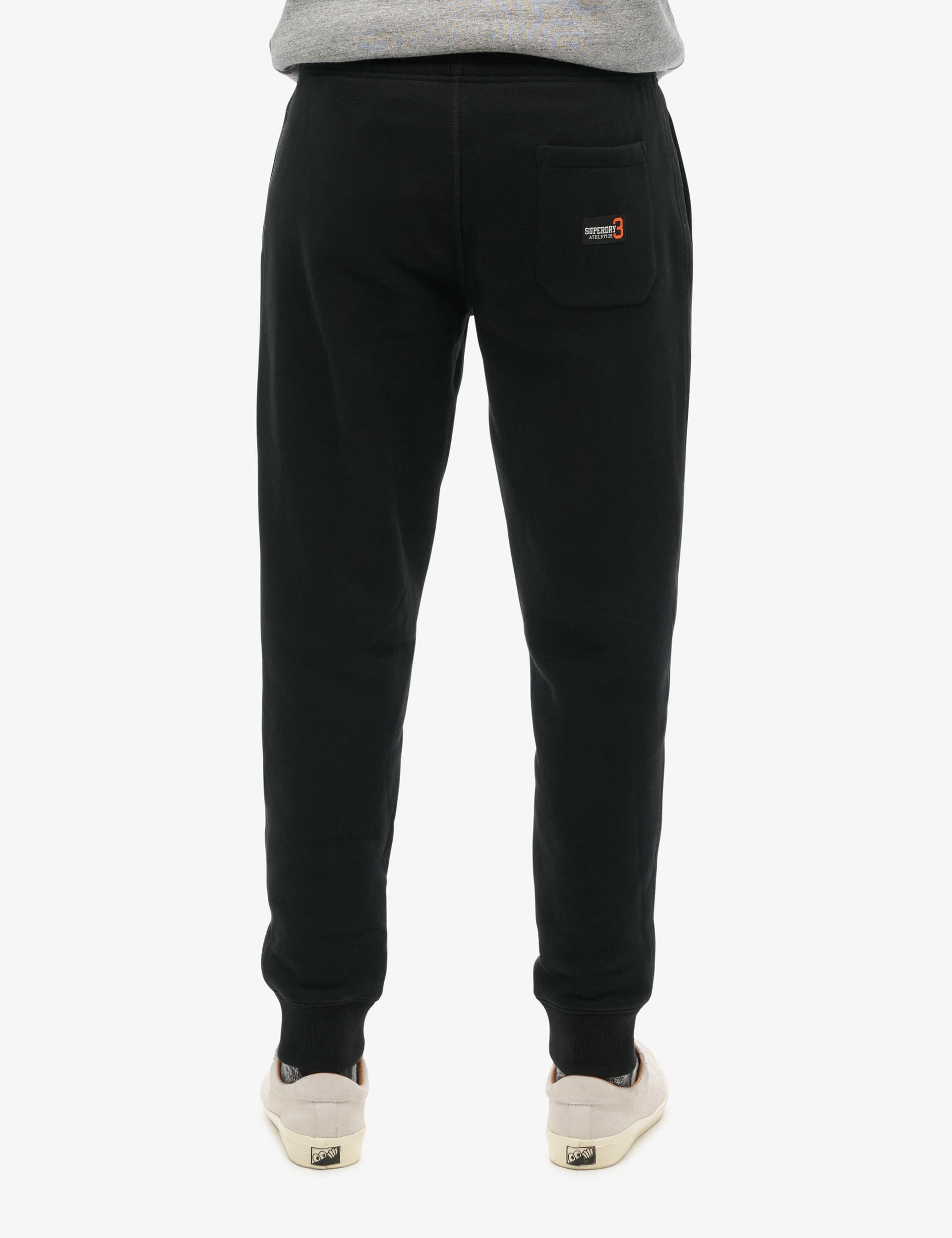 Superdry Men's Cotton Rich Cuffed Joggers - Black, Black