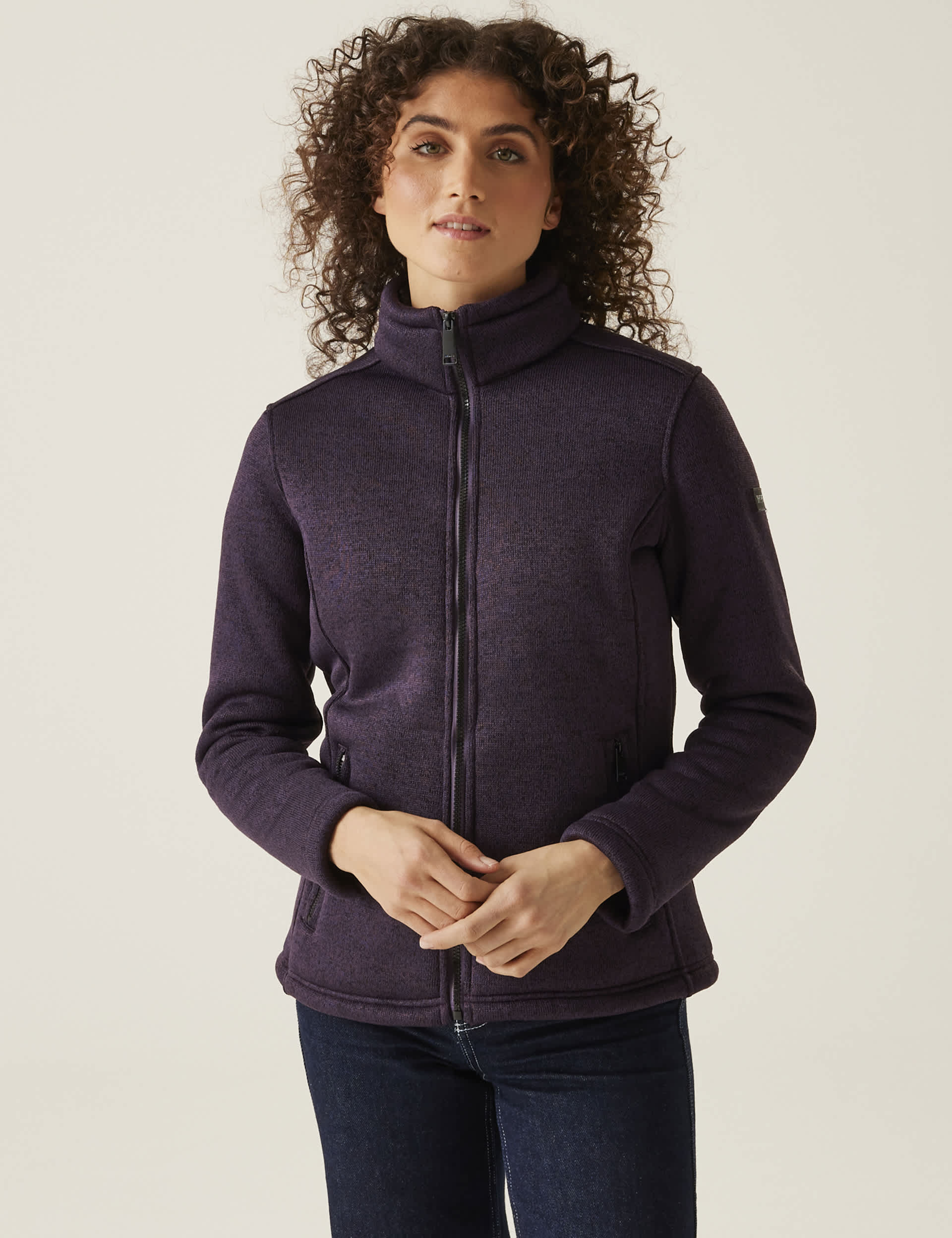 Regatta Women's Razia II Zip Up Funnel Neck Fleece Jacket - 10 - Purple, Purple