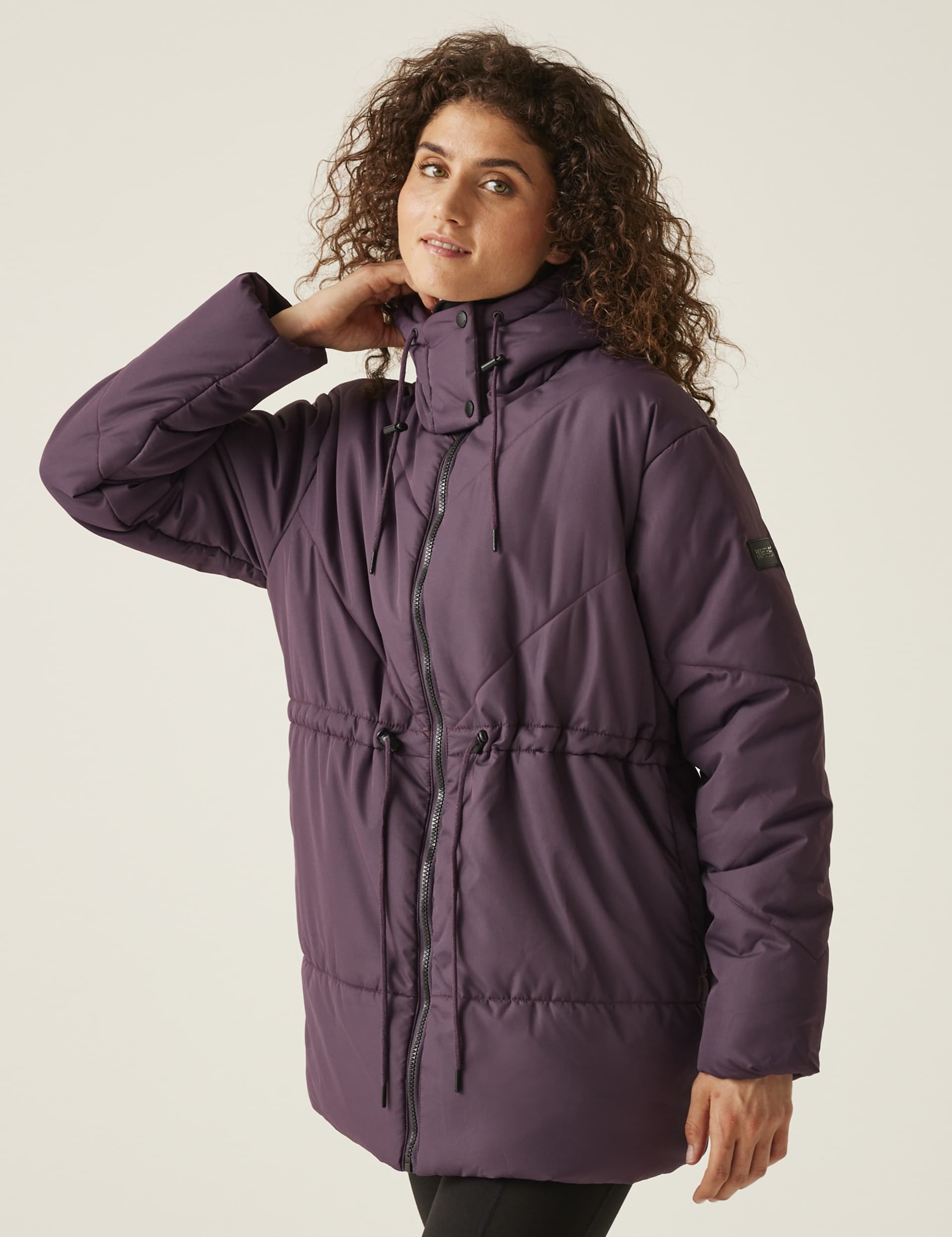 Regatta Women's Rurie Water-Repellent Hooded Padded Coat - 16 - Purple, Purple