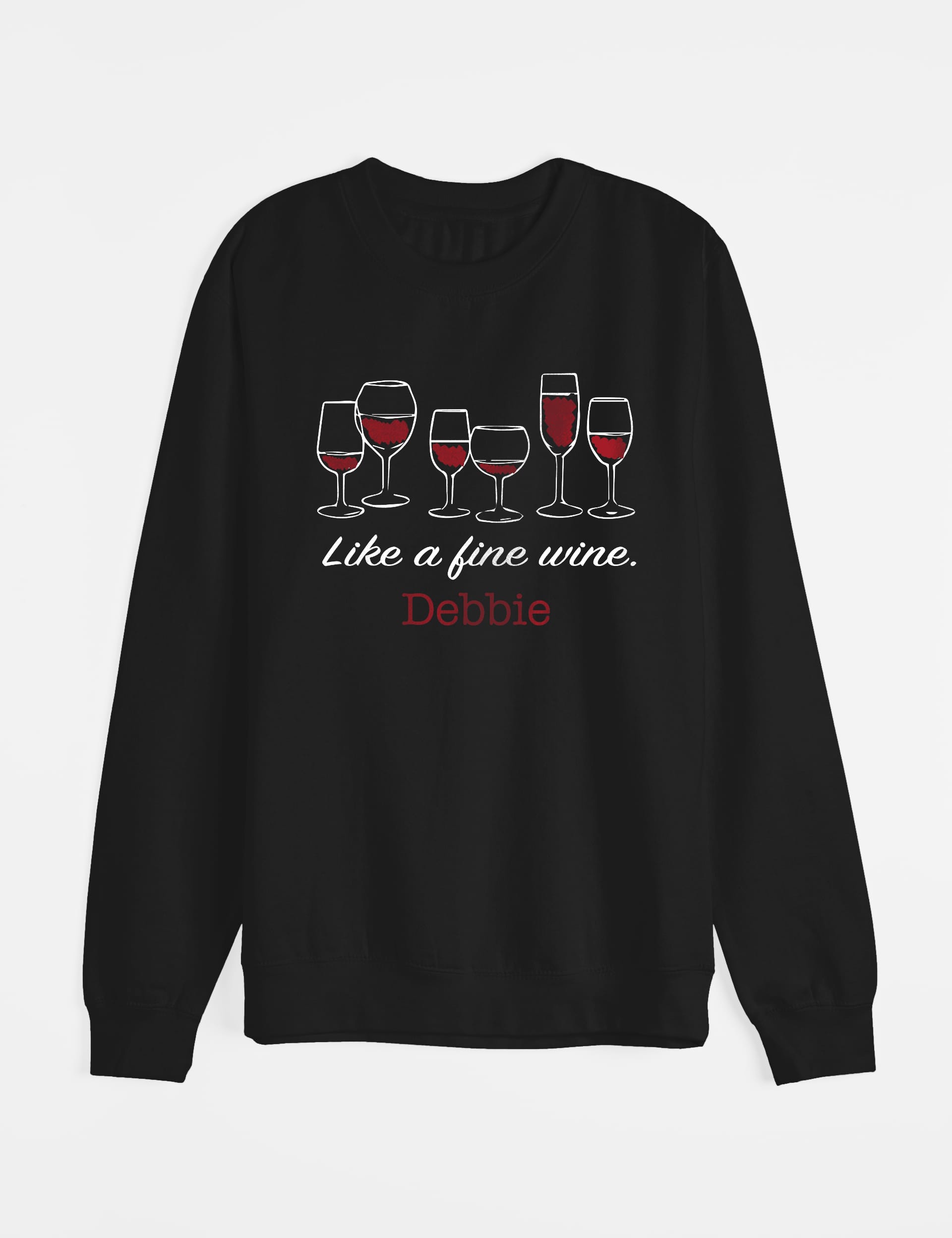 Dollymix Women's Personalised Fine Wine Sweatshirt