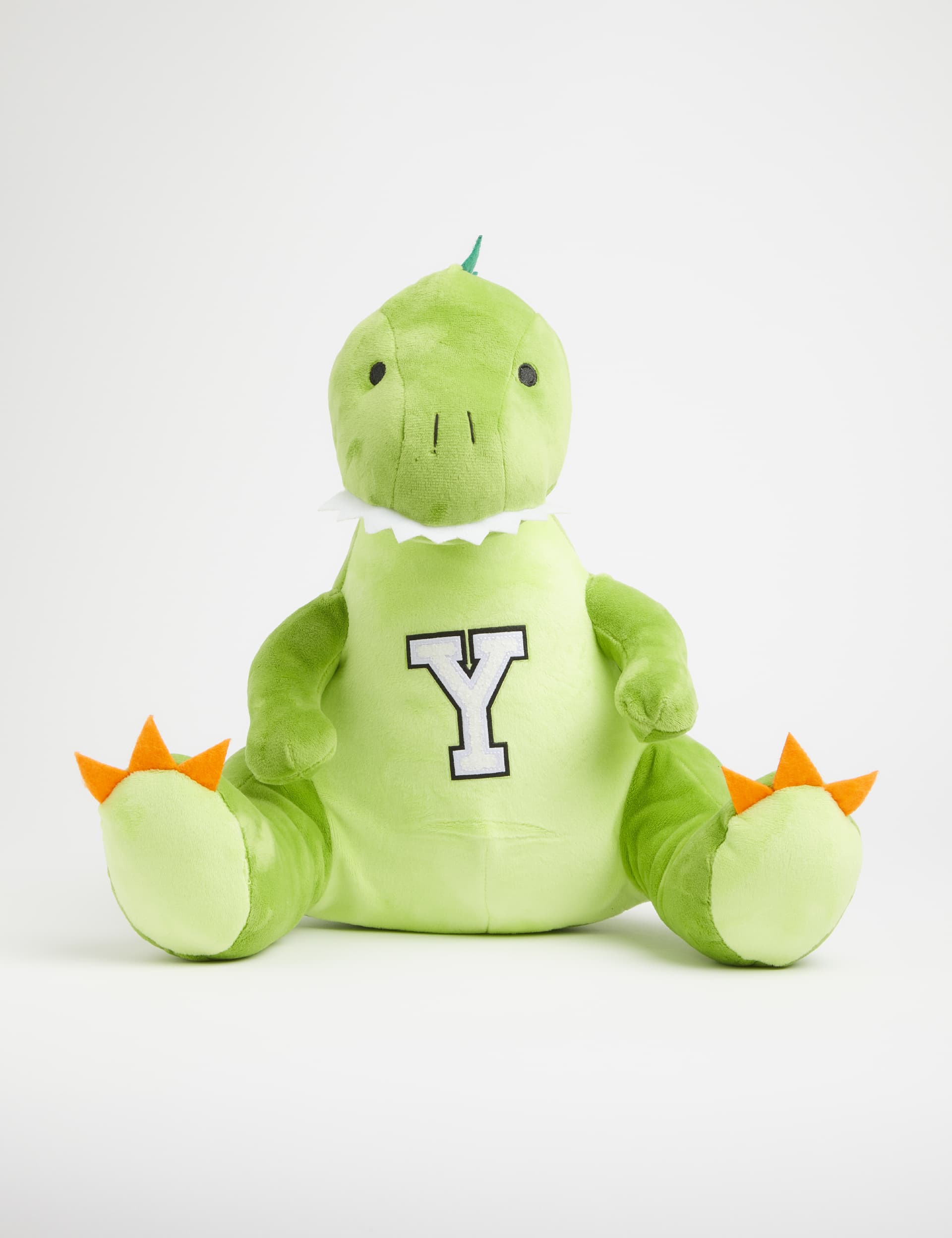 Alphabet Personalised Soft Plush Dinosaur - Green, Green