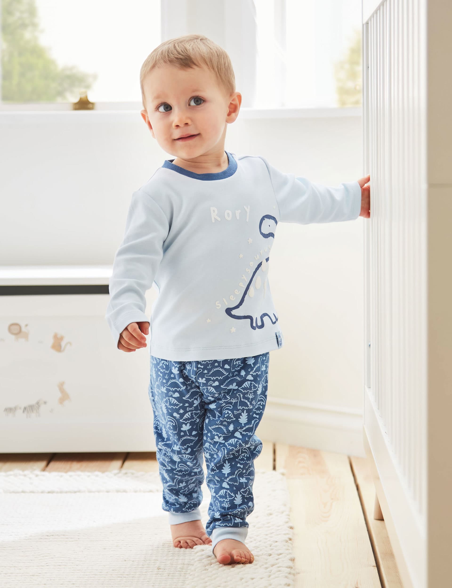 My 1St Years Boys Personalised Sleepysaurus Pyjama Set (0-6 Yrs) - 4-5 Y - Blue, Blue