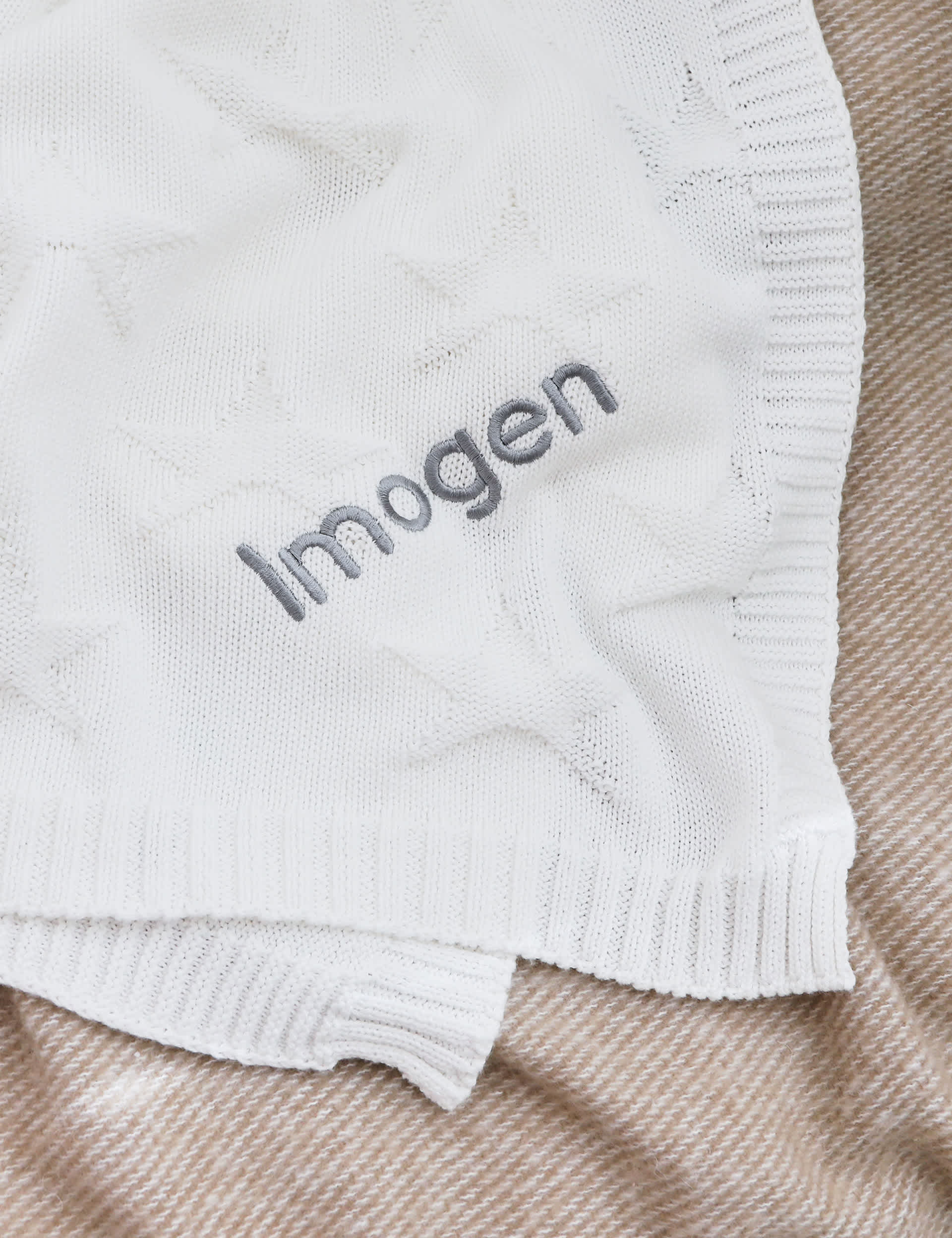 My 1St Years Personalised Star Jaquard Blanket