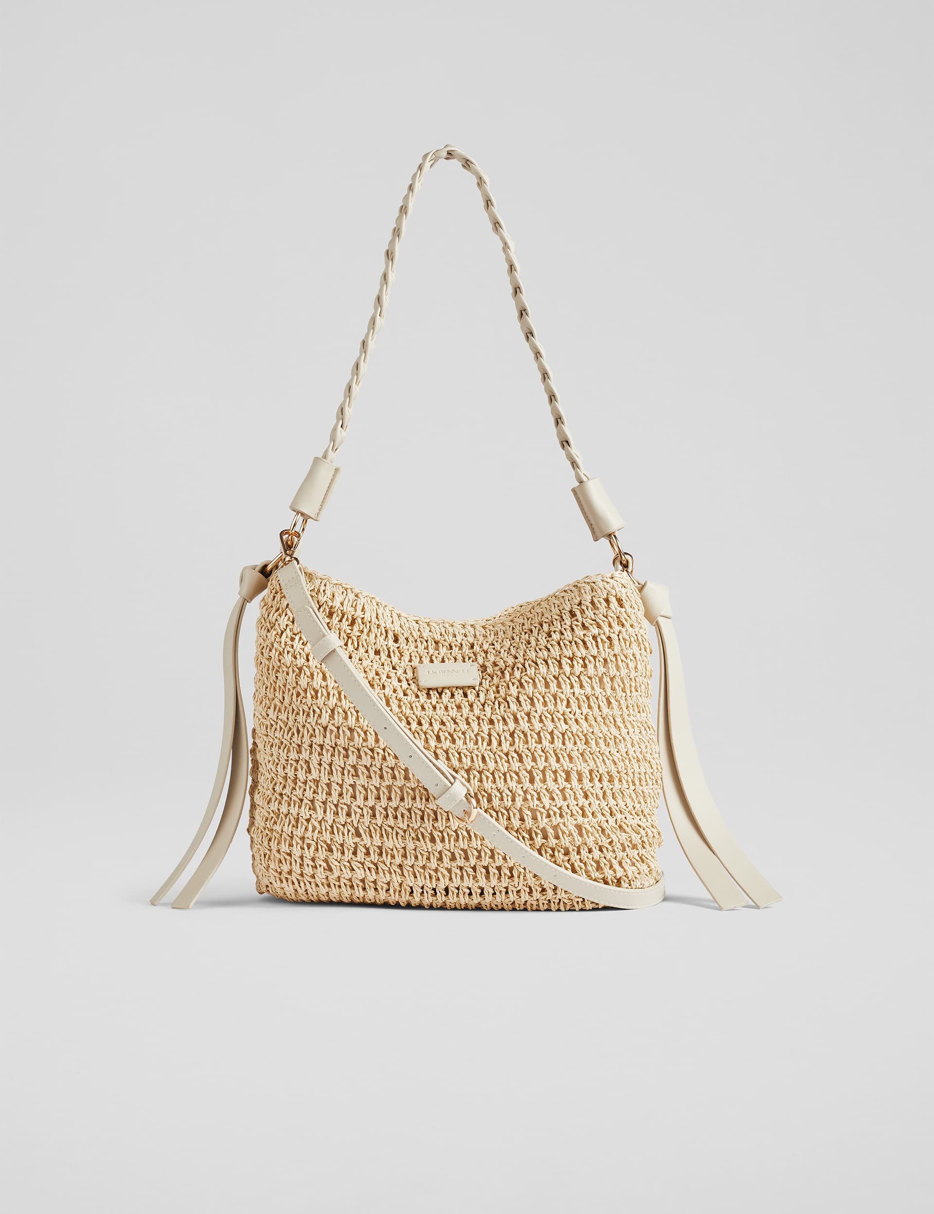 Lk Bennett Women's Raffia Shoulder Bag - Multi, Multi