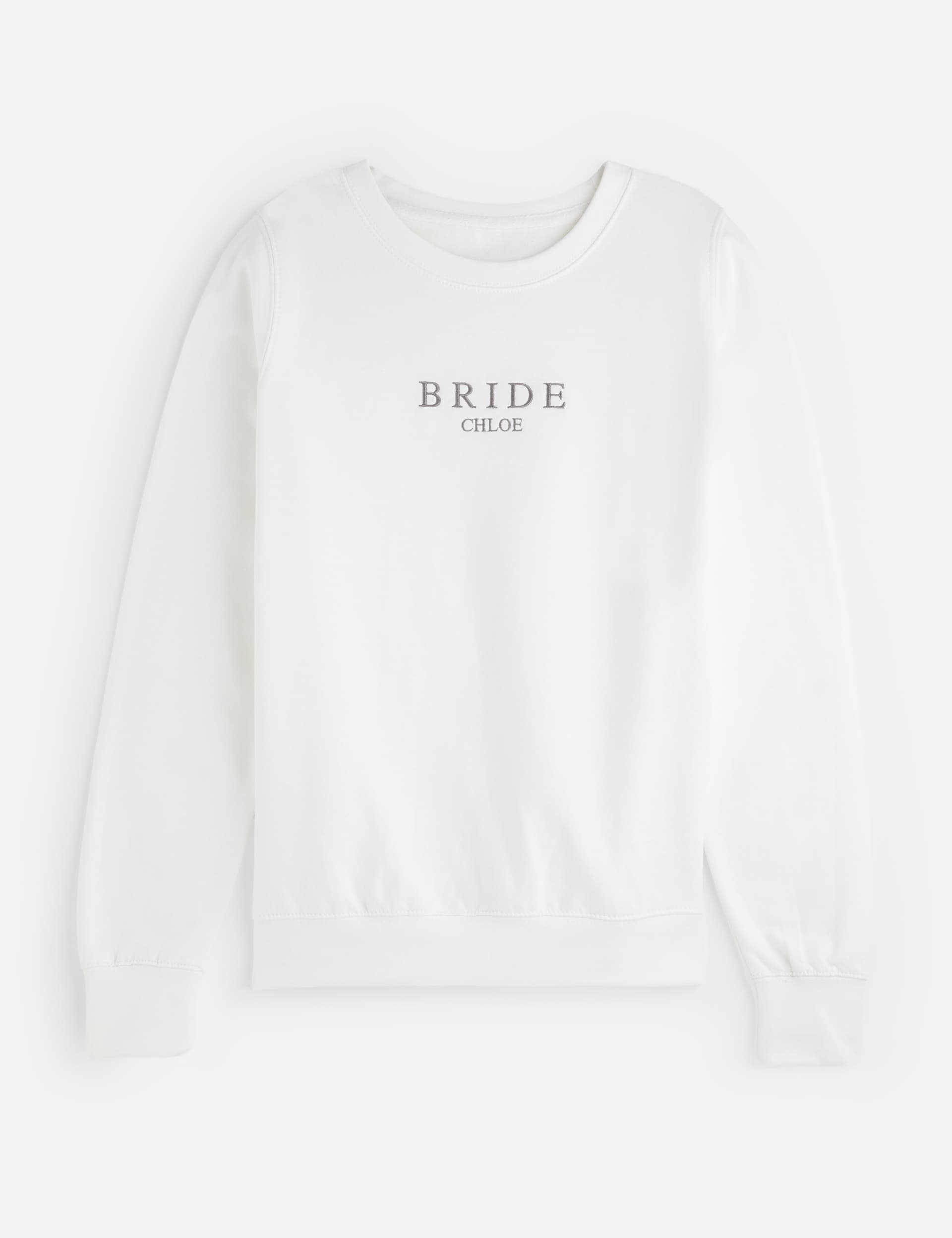 Dollymix Women's Personalised Bride Sweatshirt