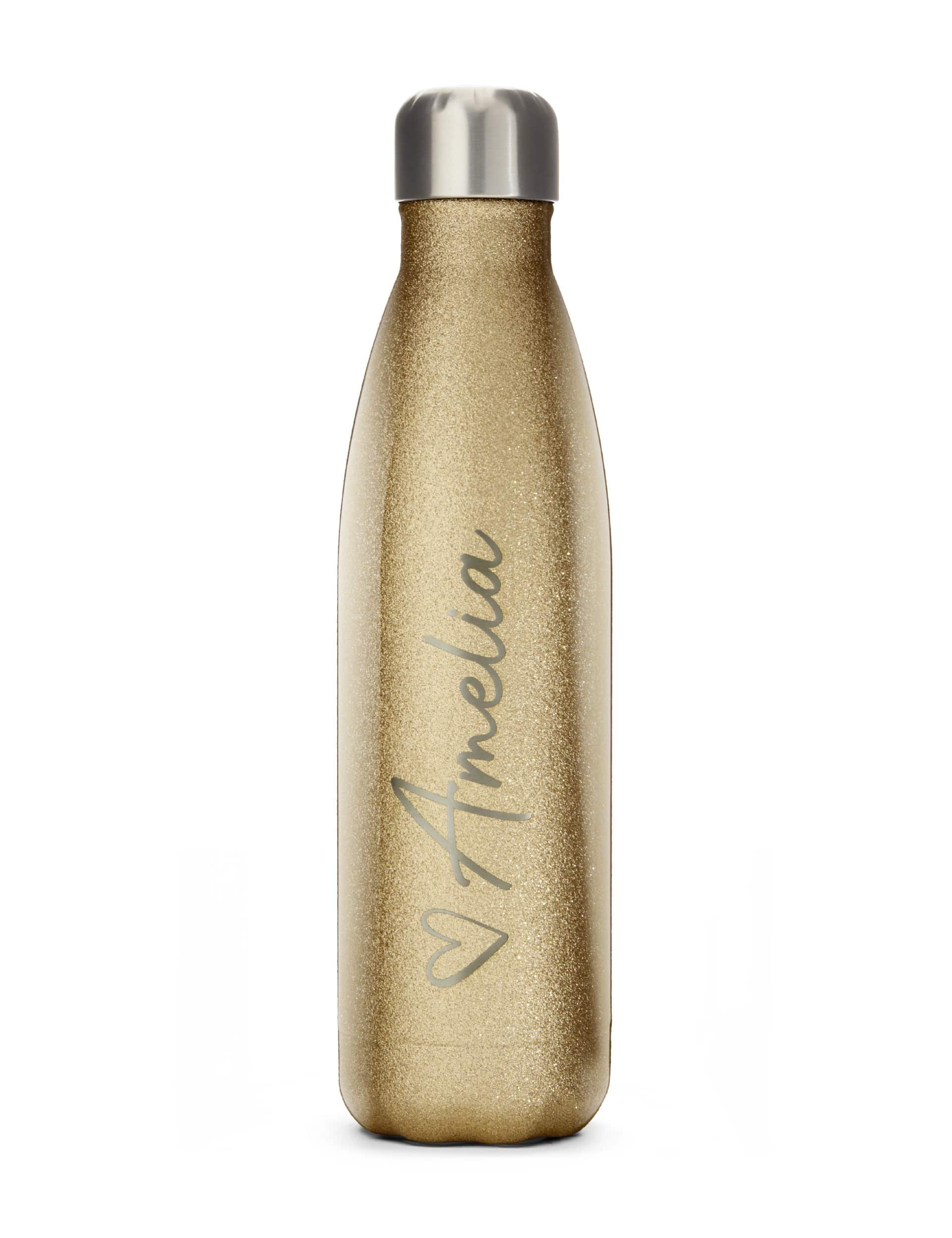 Dollymix Personalised Water Bottle - Gold, Gold