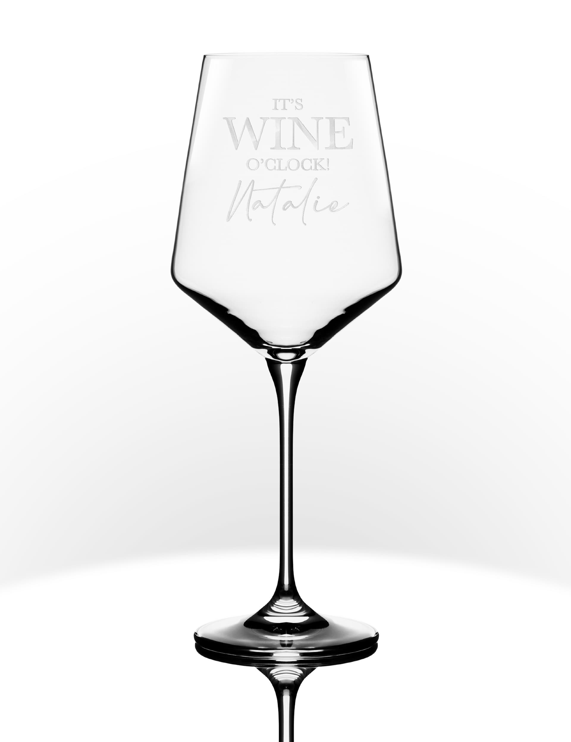 Dollymix Personalised Wine Glass - Clear, Clear