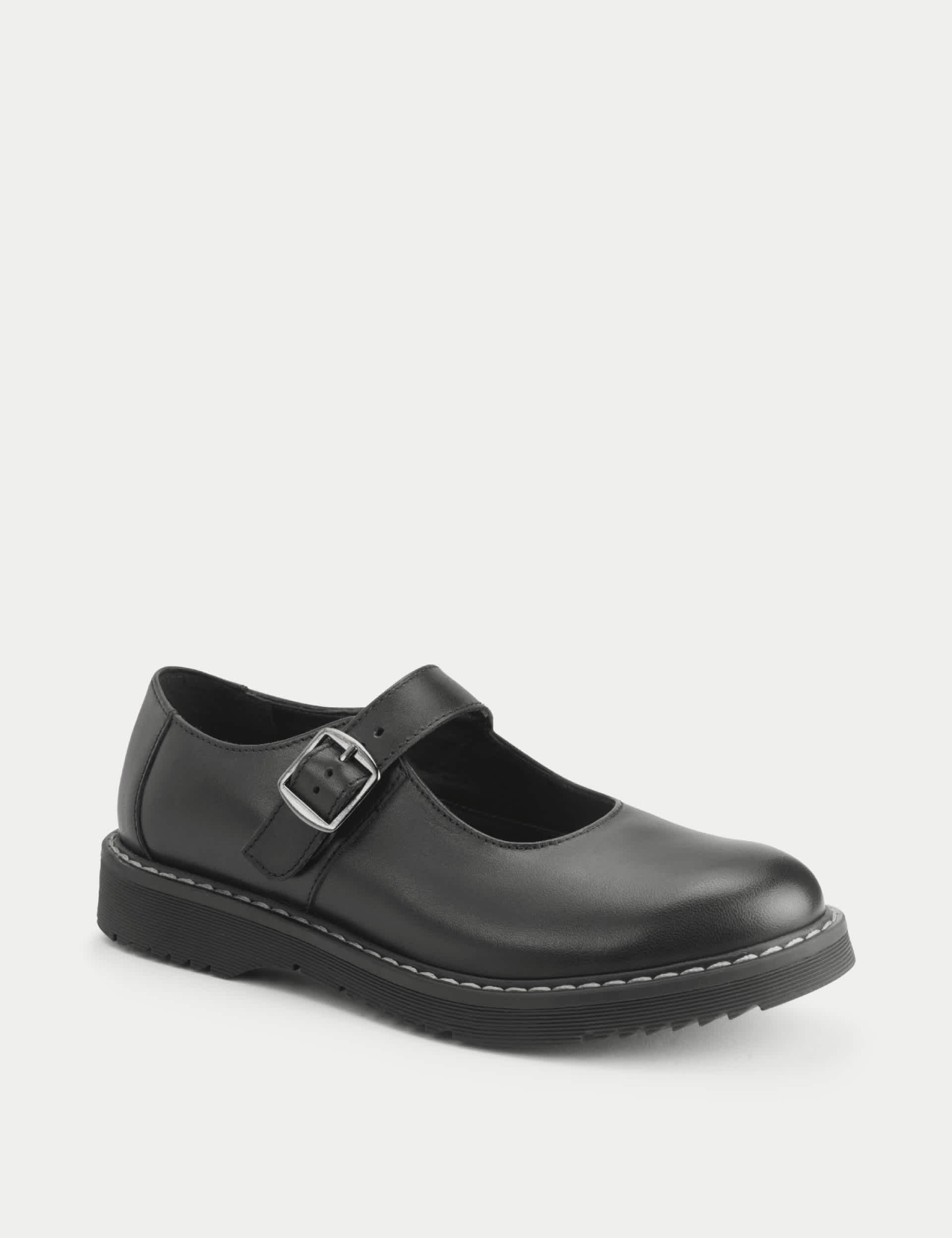 Start-Rite Kids Leather Mary Jane Schoolwear Shoes (12.5 Small - 9 Large) - 2 LSTD - Black, Black