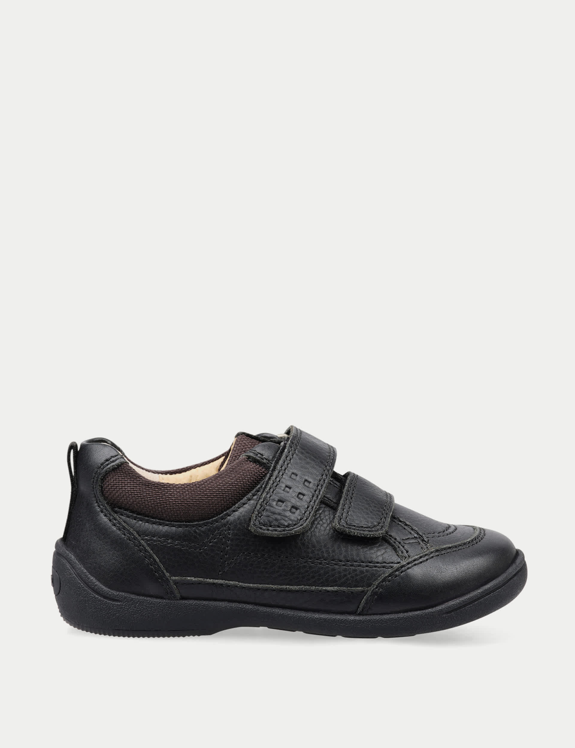 Start-Rite Kids Leather Riptape Schoolwear Shoes (3 Small - 10.5 Small) - 8.5 SSTD - Black, Black