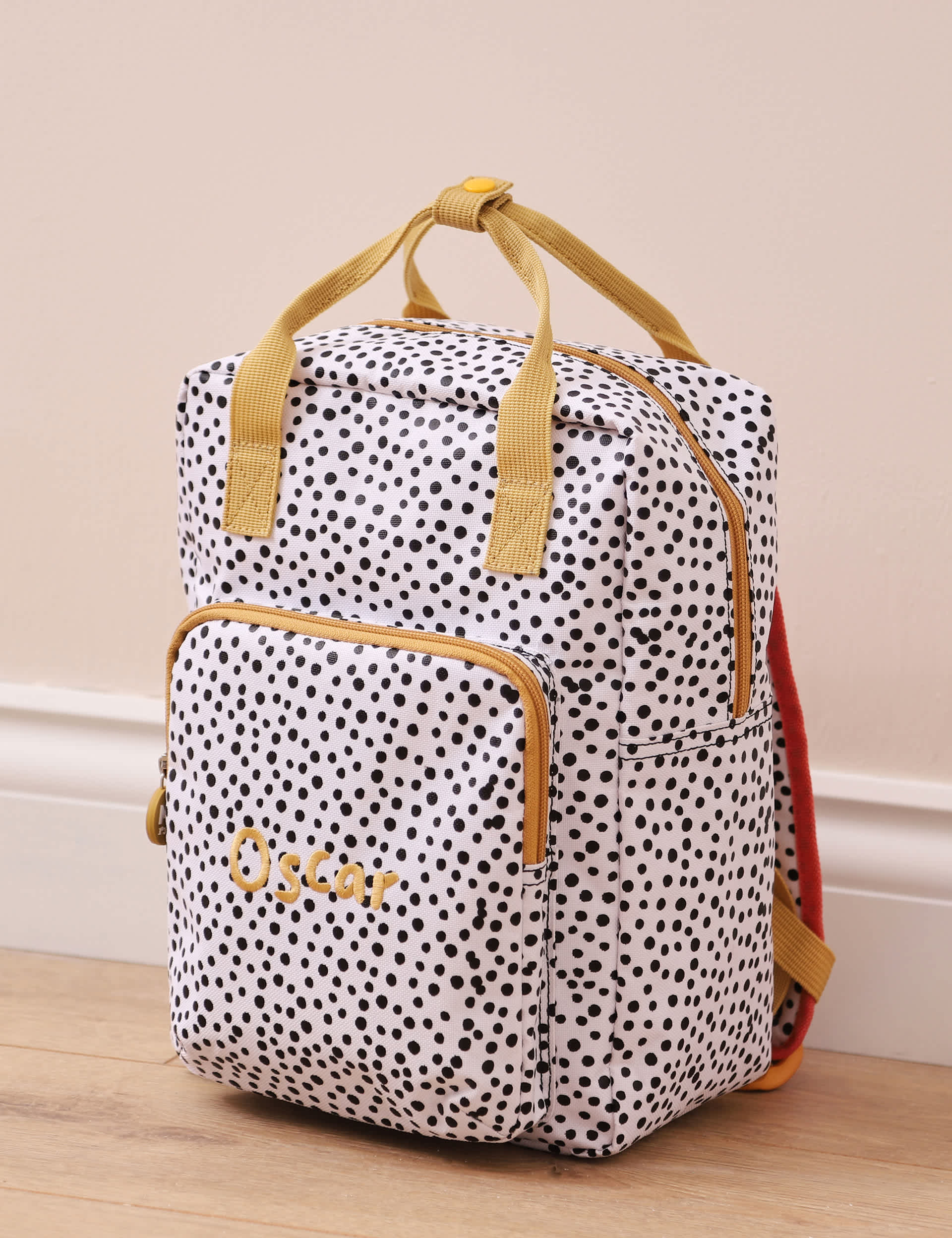 My 1St Years Personalised Polka Dot Medium Backpack with Grab Handle