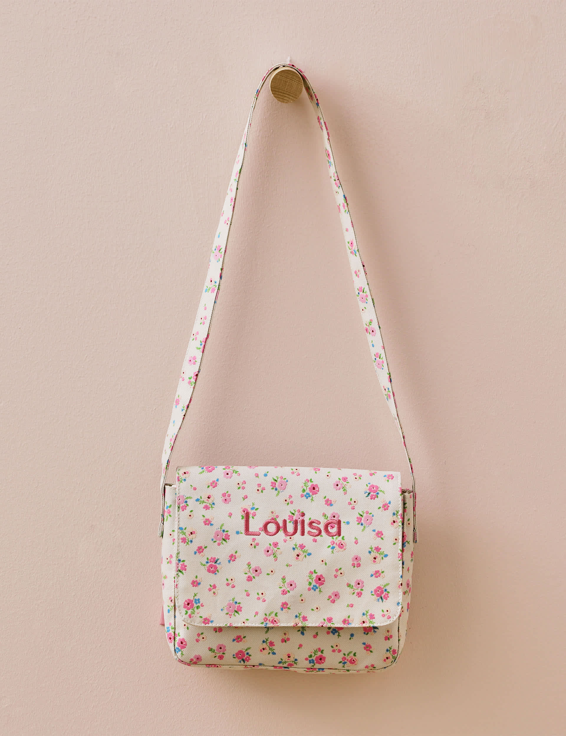 My 1St Years Girls Personalised Ditsy Print Handbag - Pink, Pink