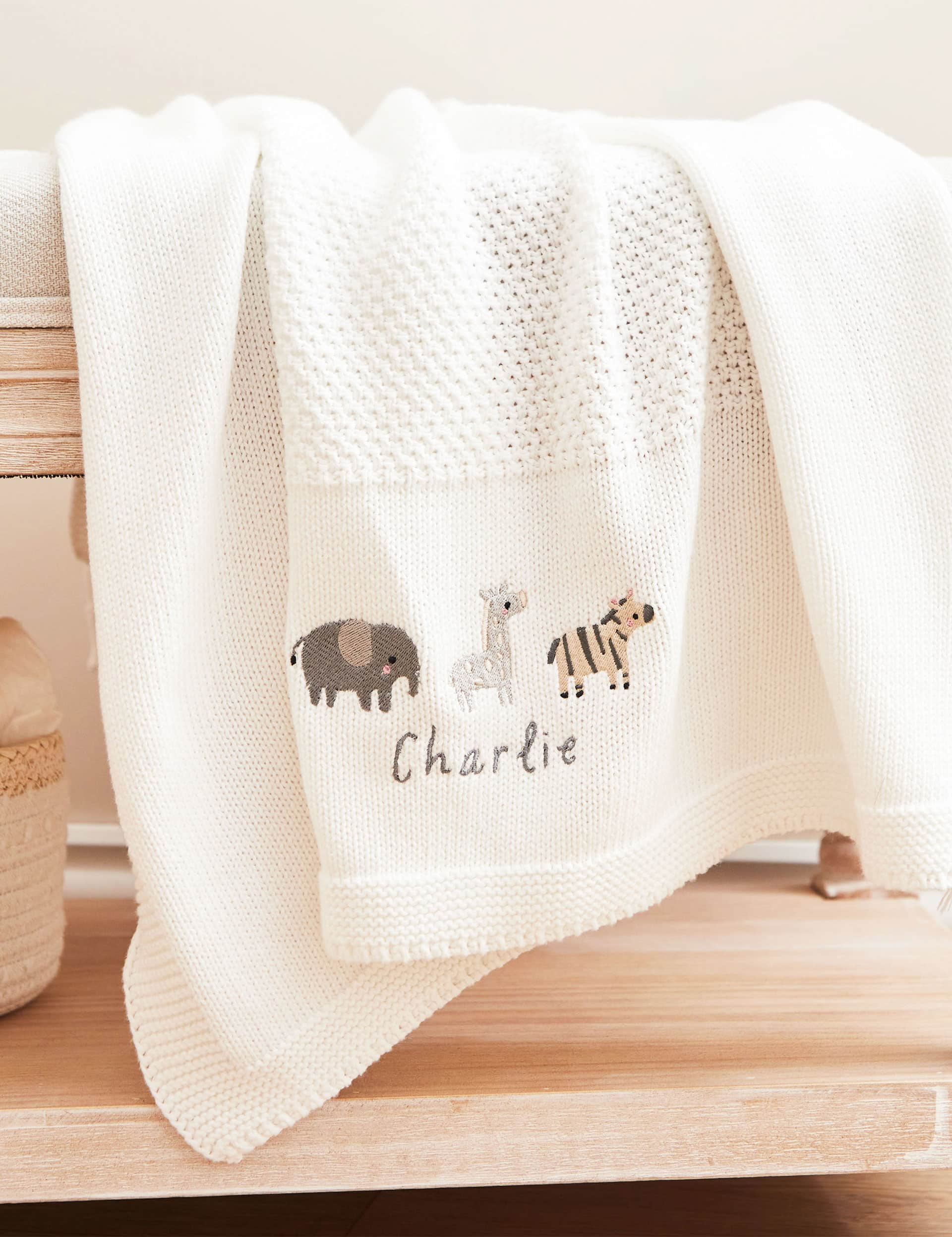 My 1St Years Personalised Welcome to the World Shawl - Ivory, Ivory