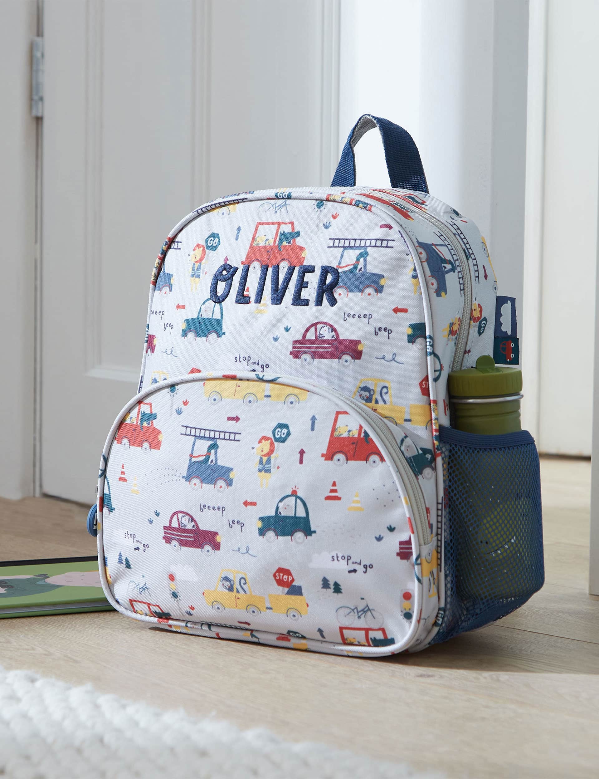 My 1St Years Boys Transport Print Medium Backpack