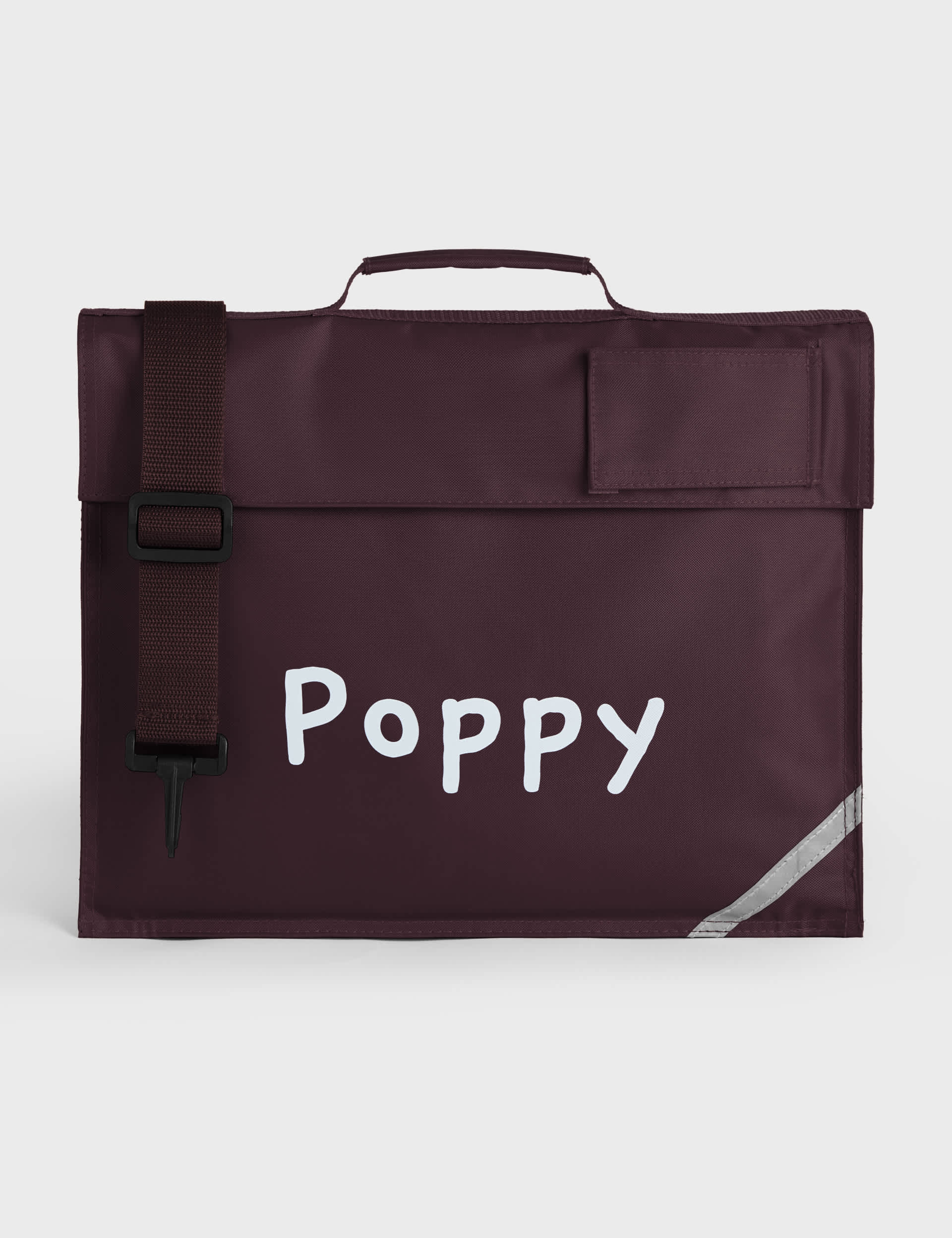 Dollymix Personalised Book Bag - Burgundy, Burgundy