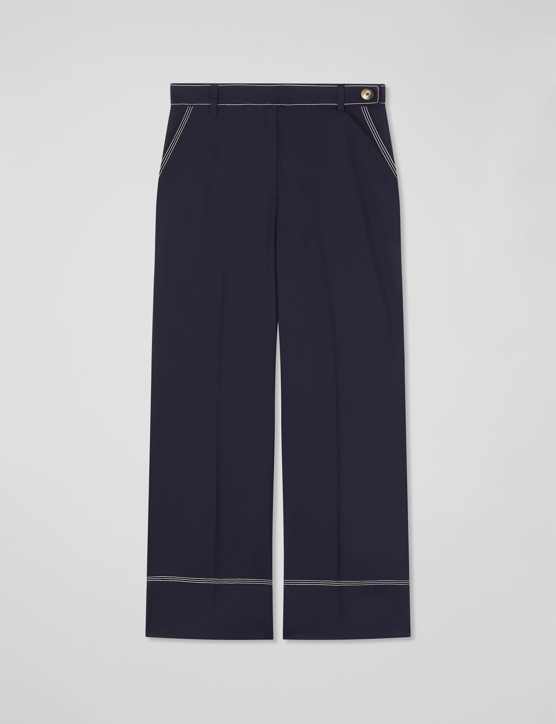 Lk Bennett Women's Wide Leg Culottes - 8 - Navy, Navy