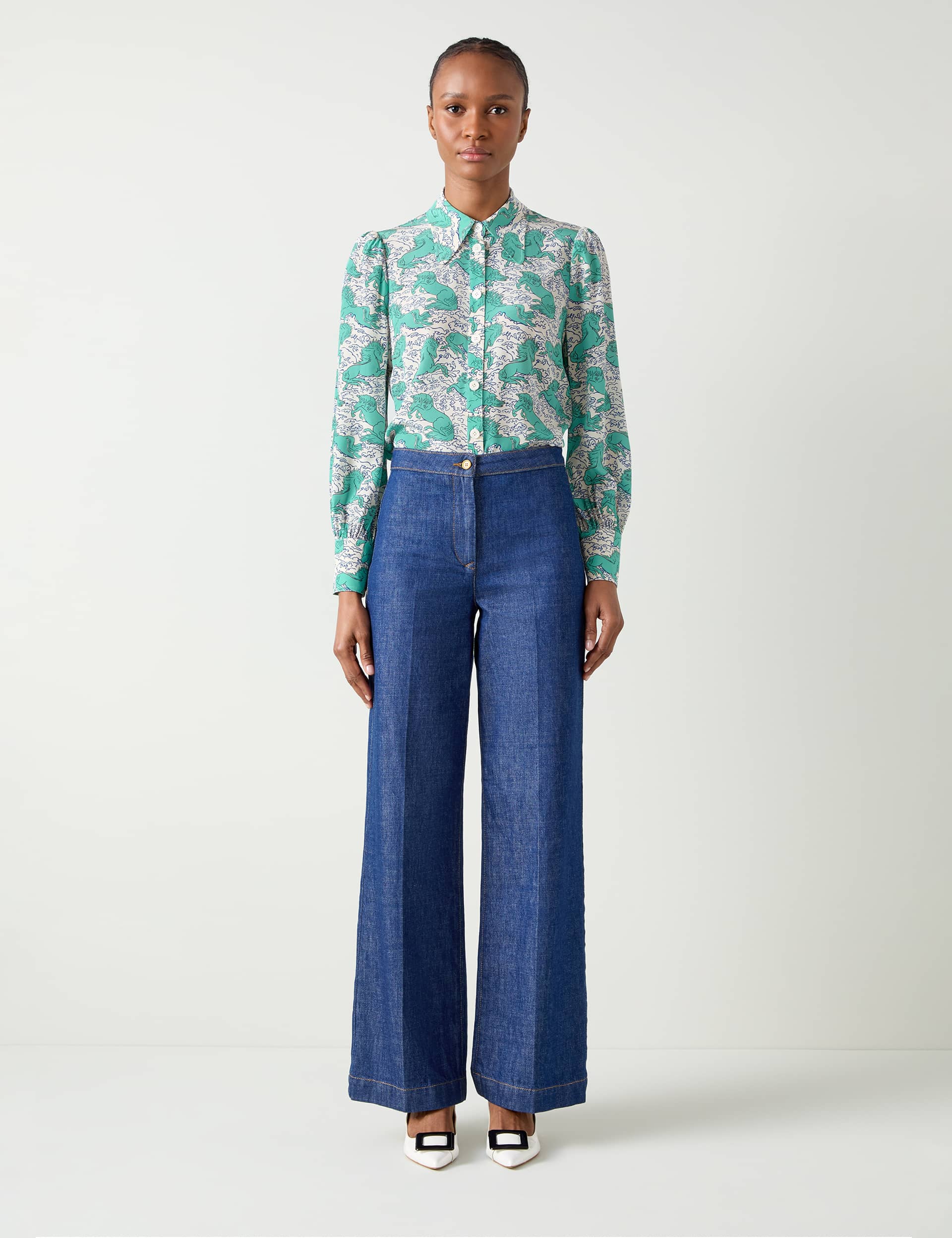 Lk Bennett Women's Silk Printed Blouse