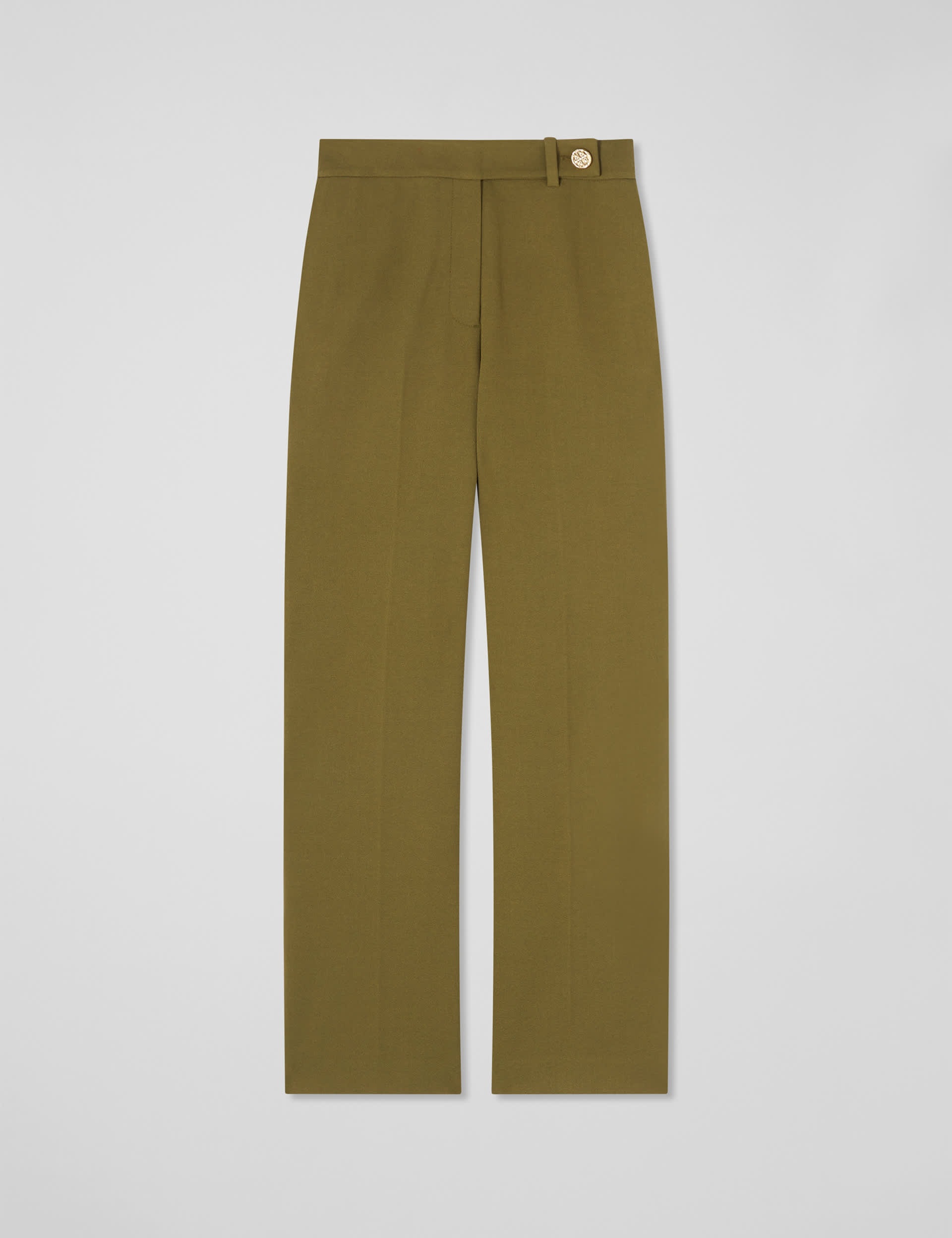 Lk Bennett Women's Straight Leg Cropped Trousers - 20REG - Green, Green