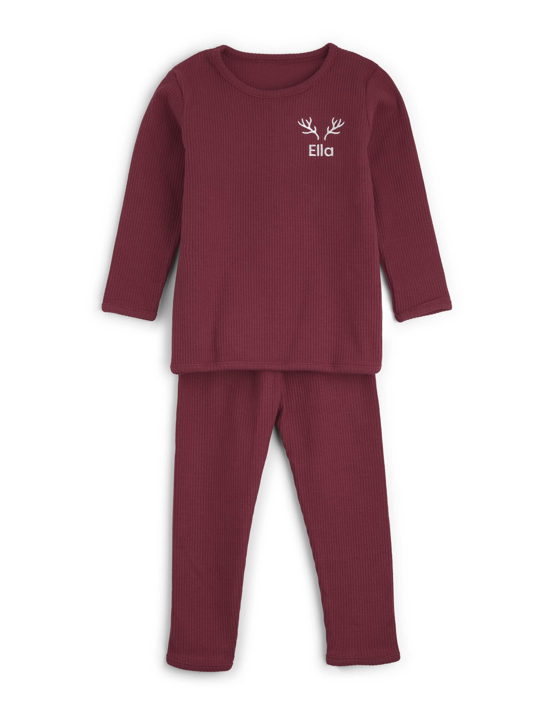 Dollymix Personalised Kids Reindeer Lounge Set - 9-10Y - Red, Red