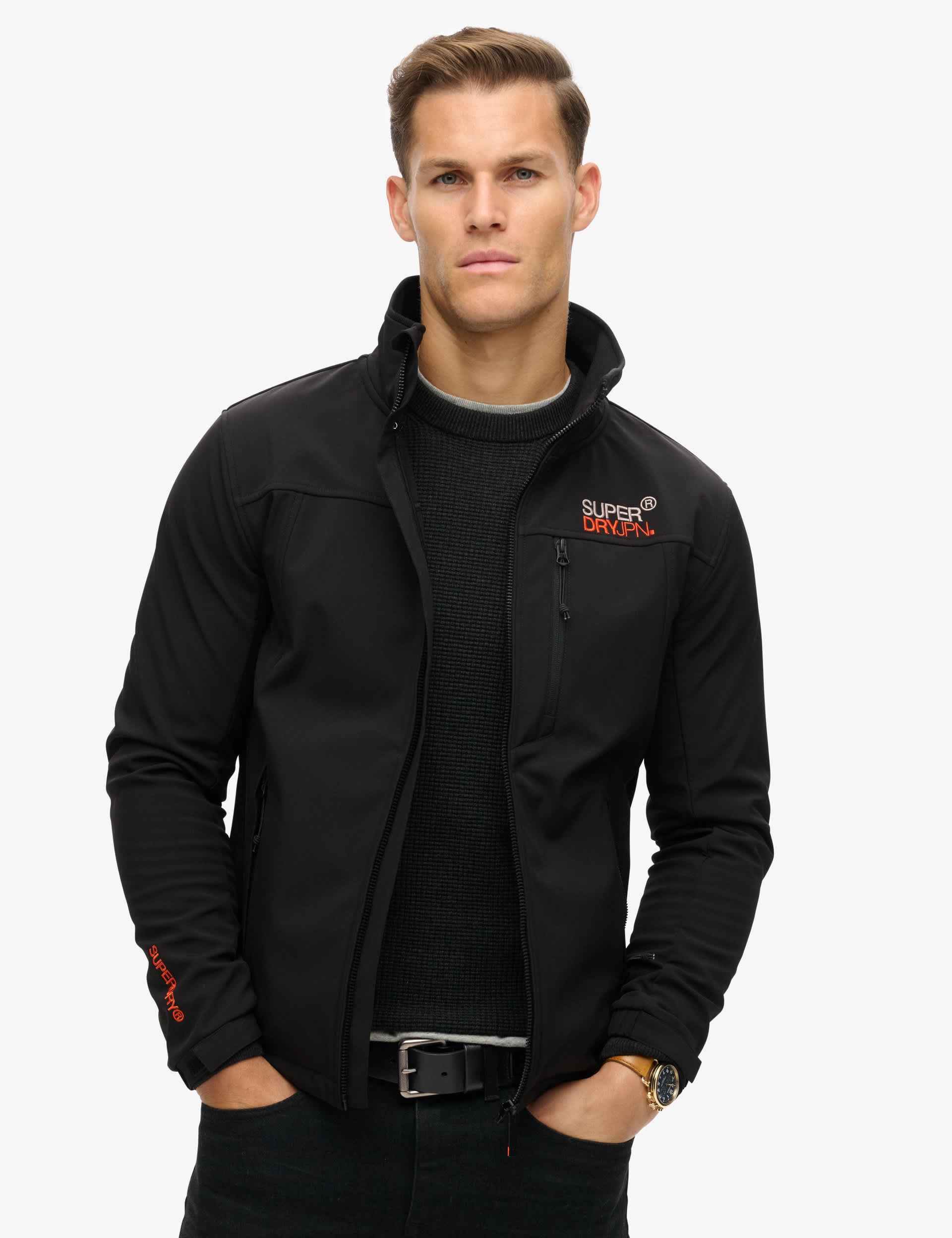 Superdry Men's Softshell Jacket - XXL - Black, Black