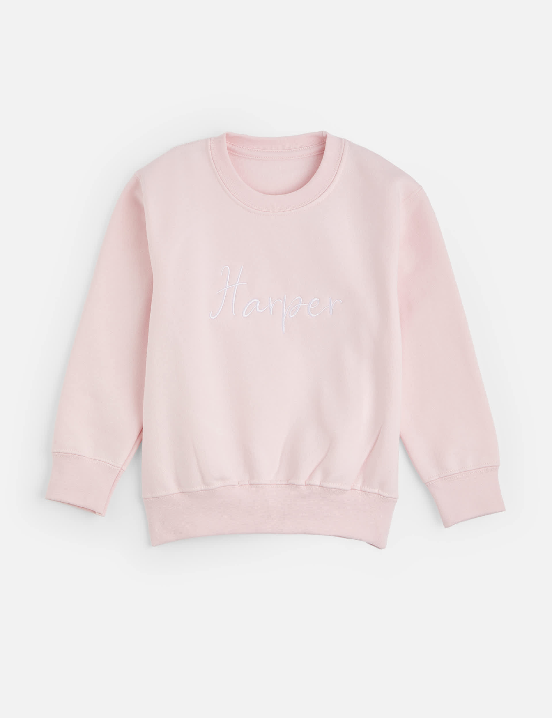 Dollymix Personalised Kids Pink Sweatshirt - 7-8 Y, Pink