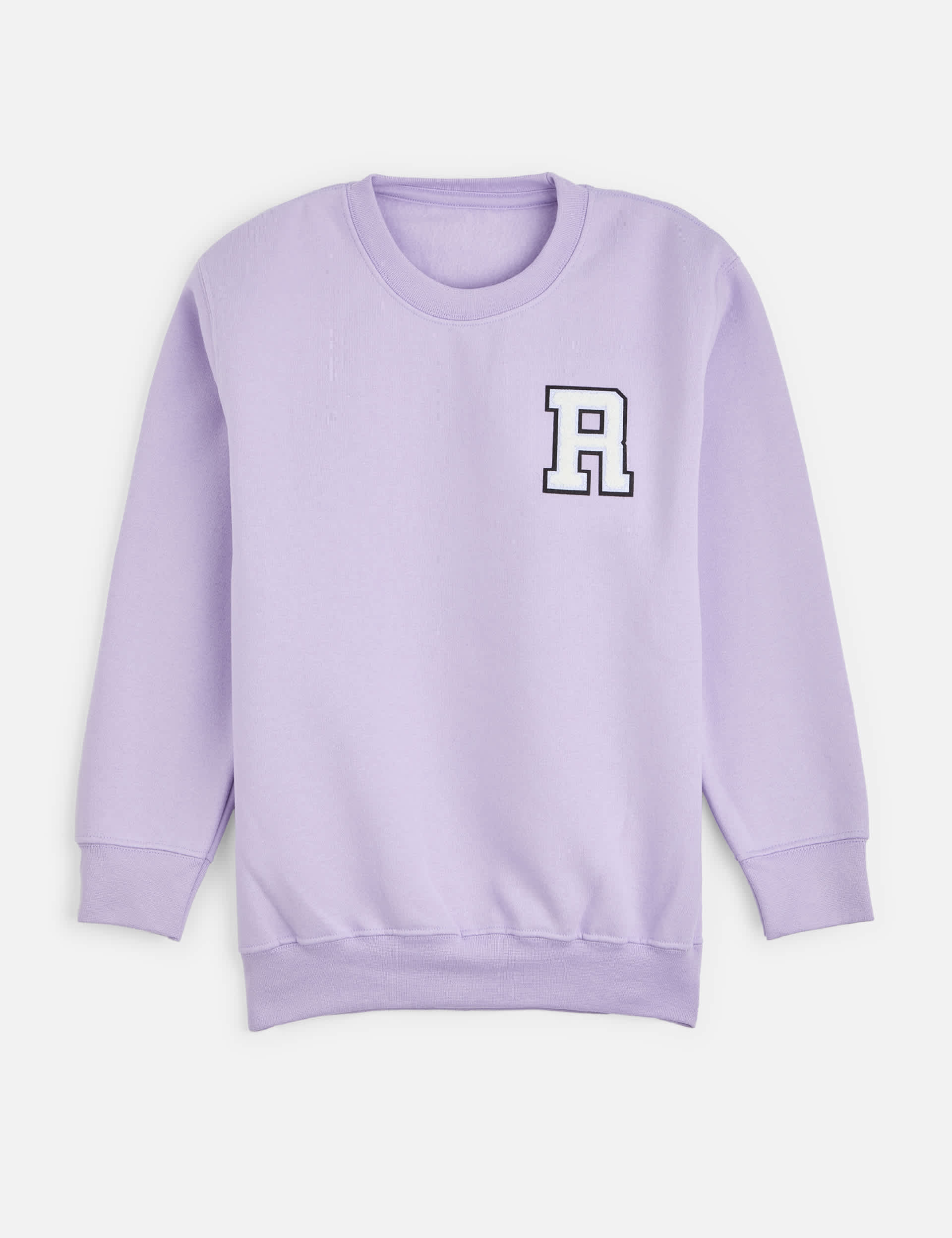 Alphabet Personalised Kids Sweatshirt - 2-3 Y - Purple, Purple