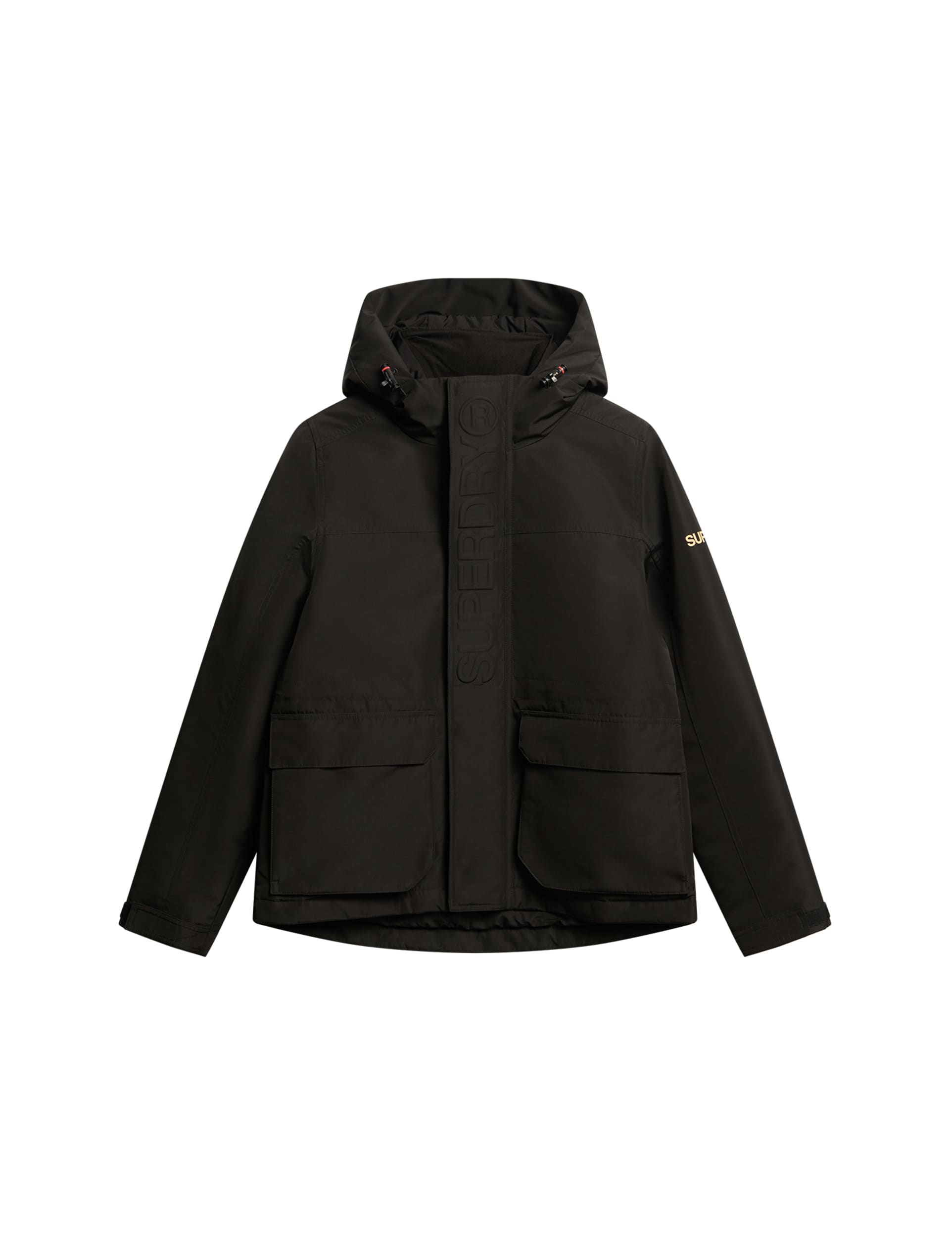 Superdry Women's Hooded Rain Jacket - 10 - Black, Black