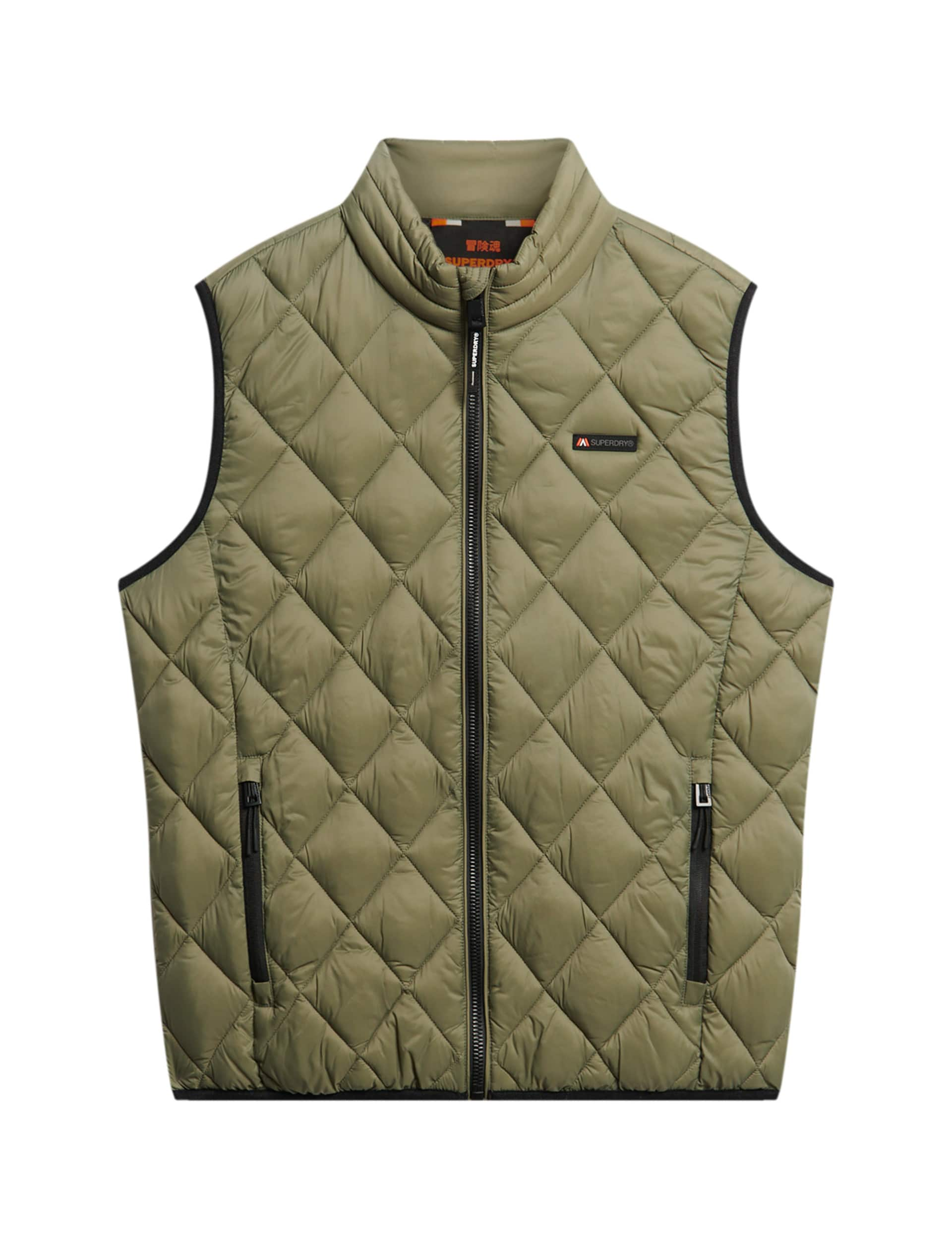 Superdry Men's Quilted Padded Gilet - Green, Navy,Green