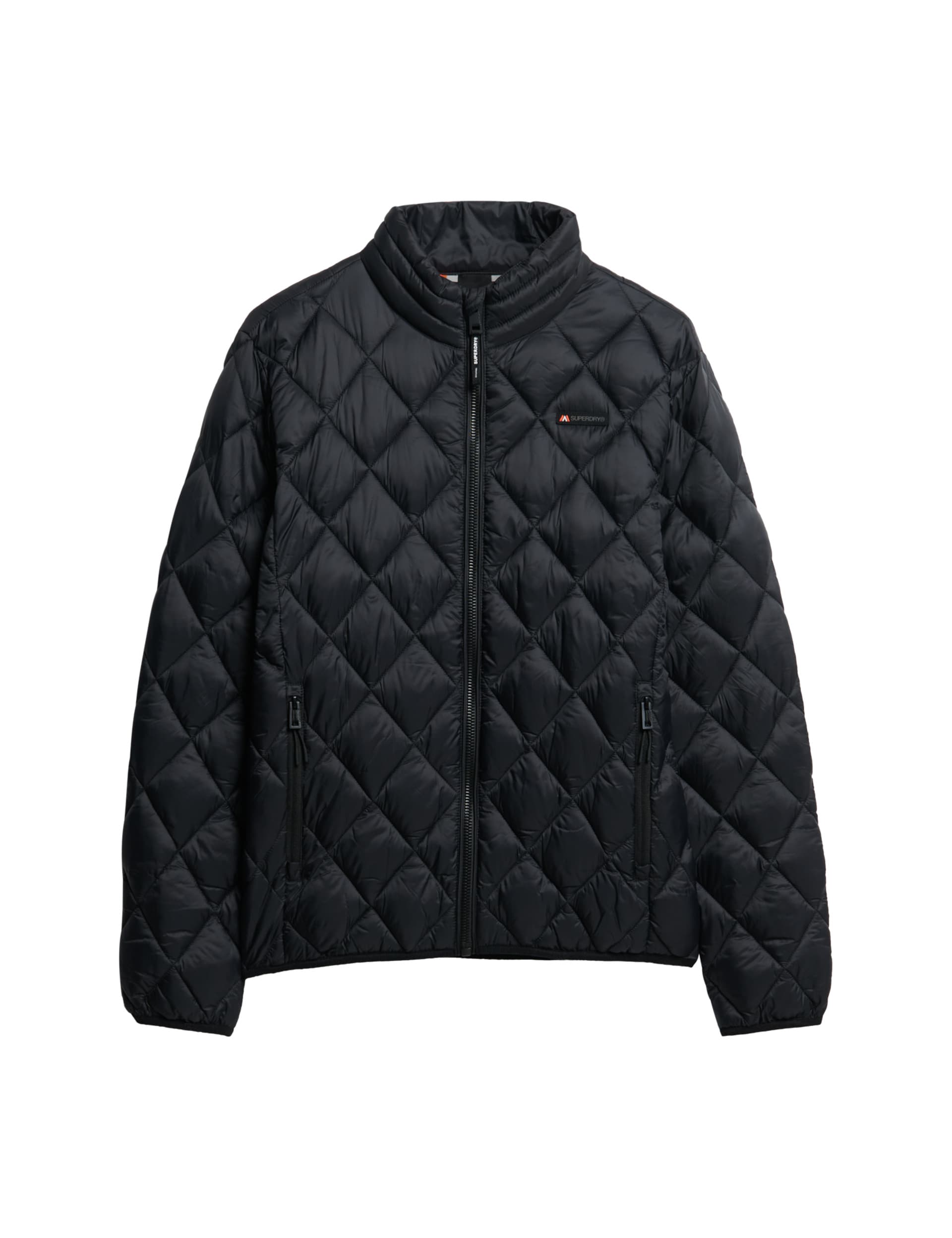 Superdry Men's Quilted Padded Puffer Jacket - S - Black, Black,Green