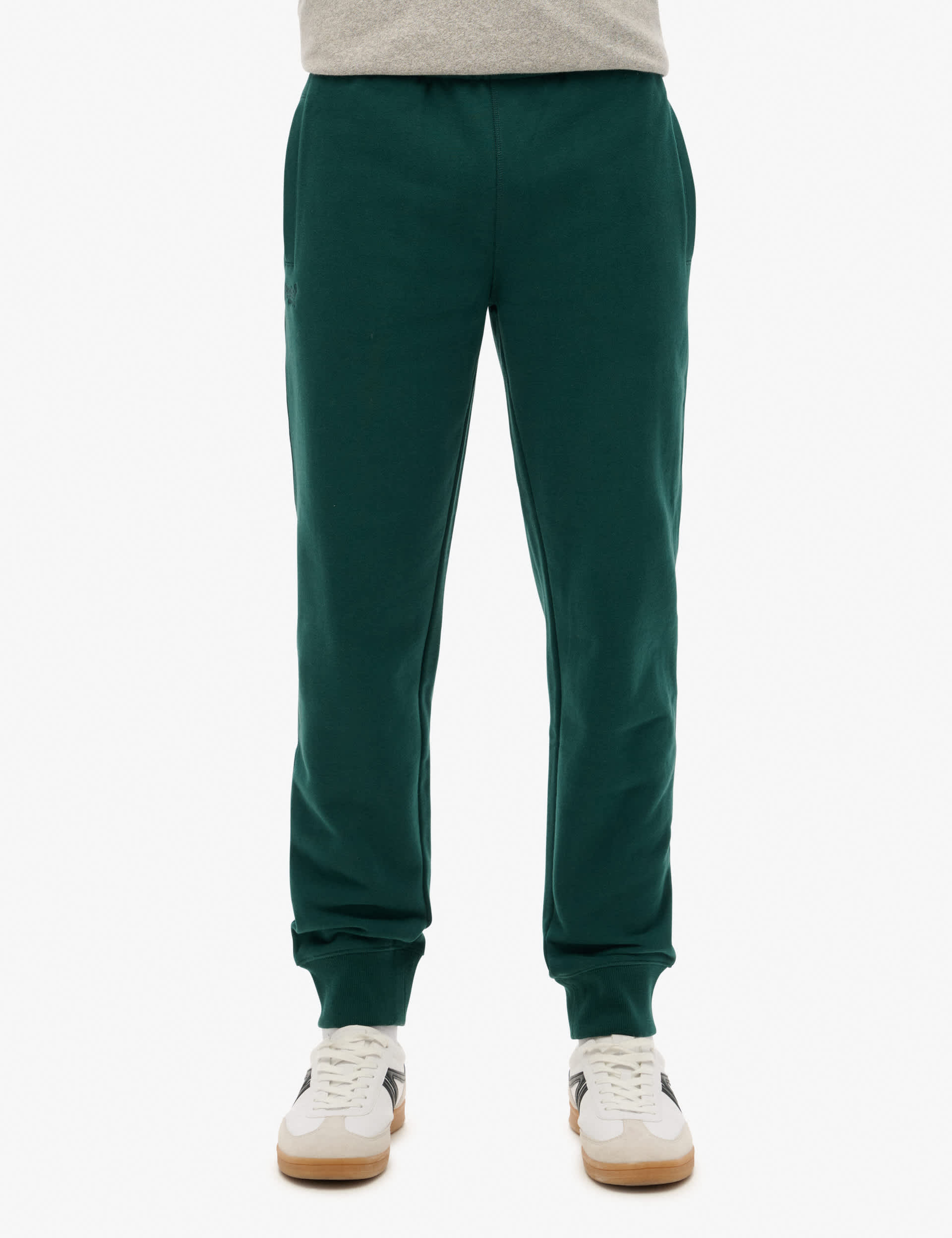 Superdry Men's Cotton Rich Joggers - XL - Green, Green,Black