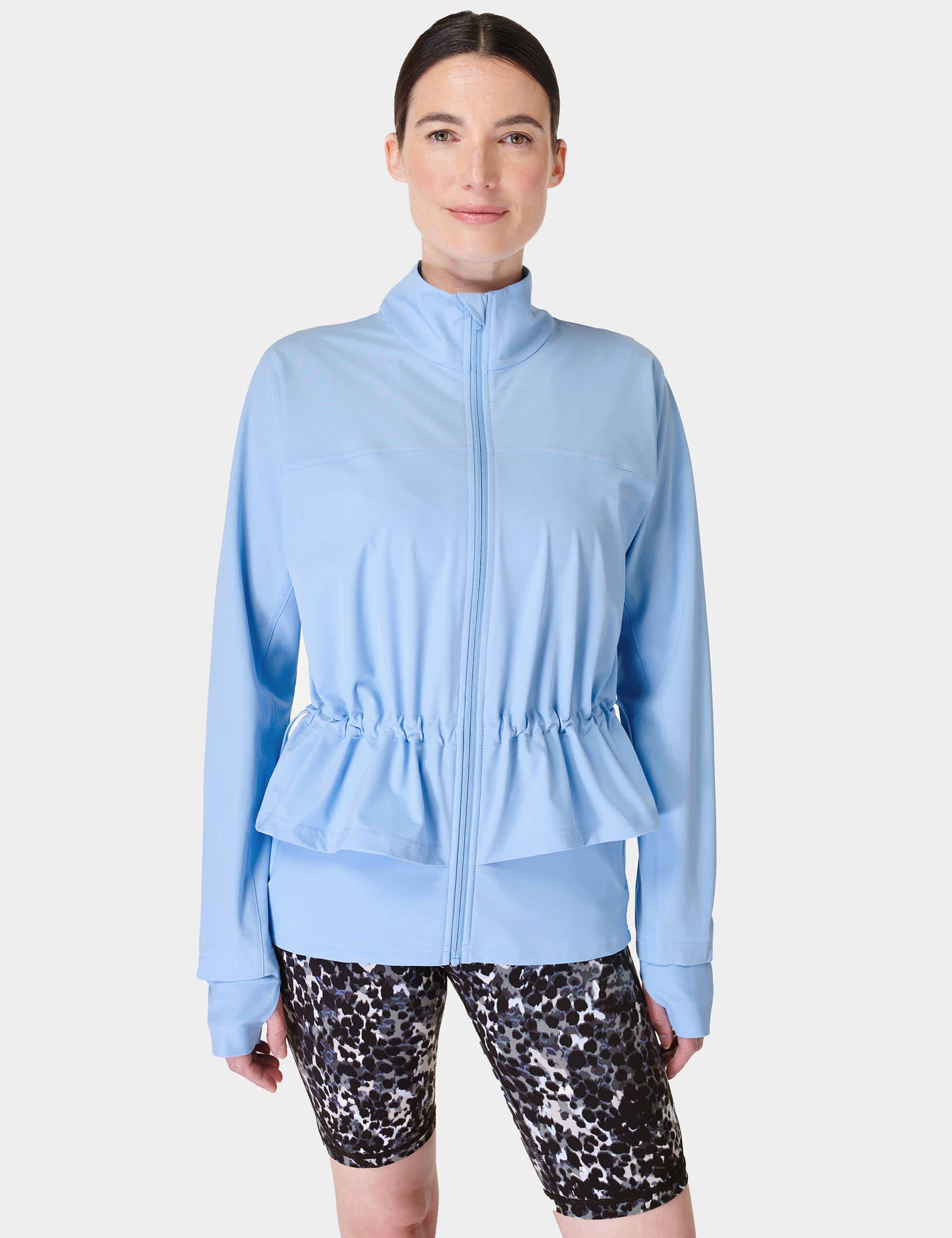 Sweaty Betty Women's Fast Lane Running Jacket - XL - Light Blue, Light Blue