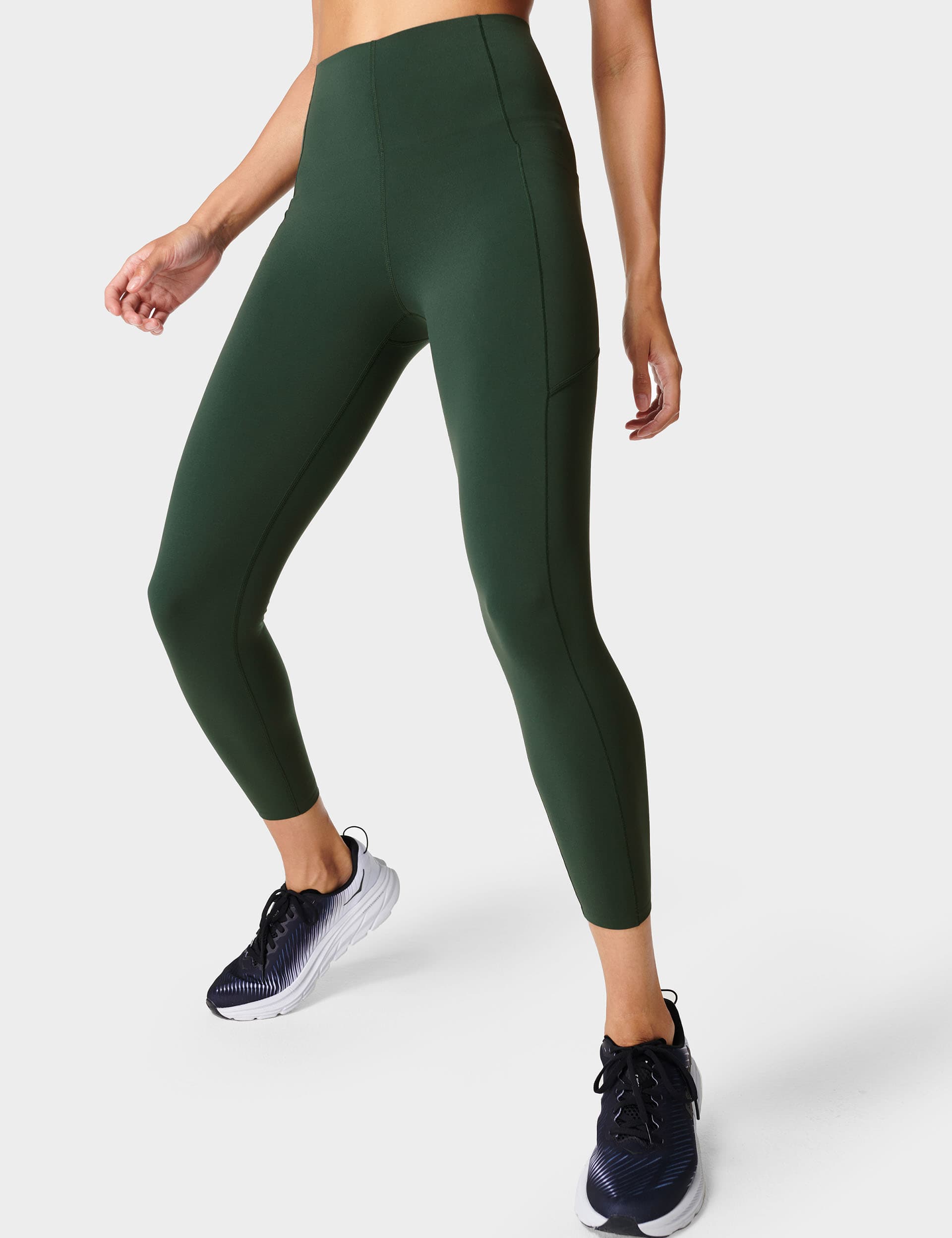 Sweaty Betty Women's Power Ultrasculpt High Waisted 7/8 Leggings - M - Dark Green, Black Mix,Dark Gr