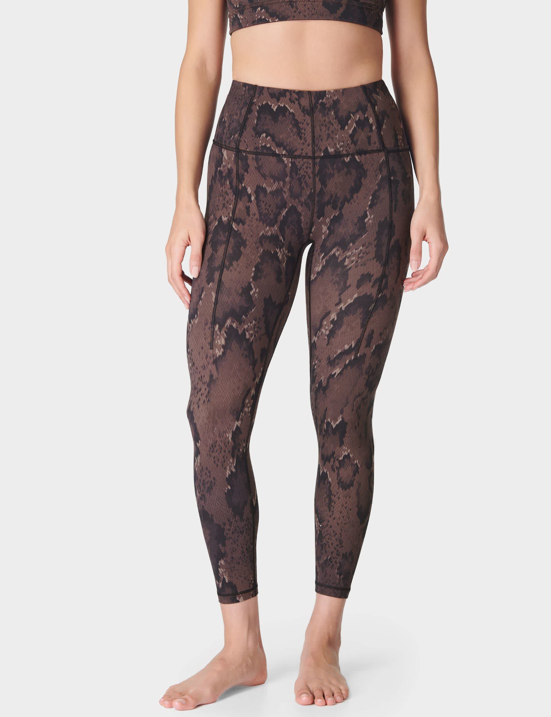 Sweaty Betty Women's Soft Sculpt Printed 7/8 Leggings - M - Camel Mix, Black Mix,Ecru Mix,Camel Mix