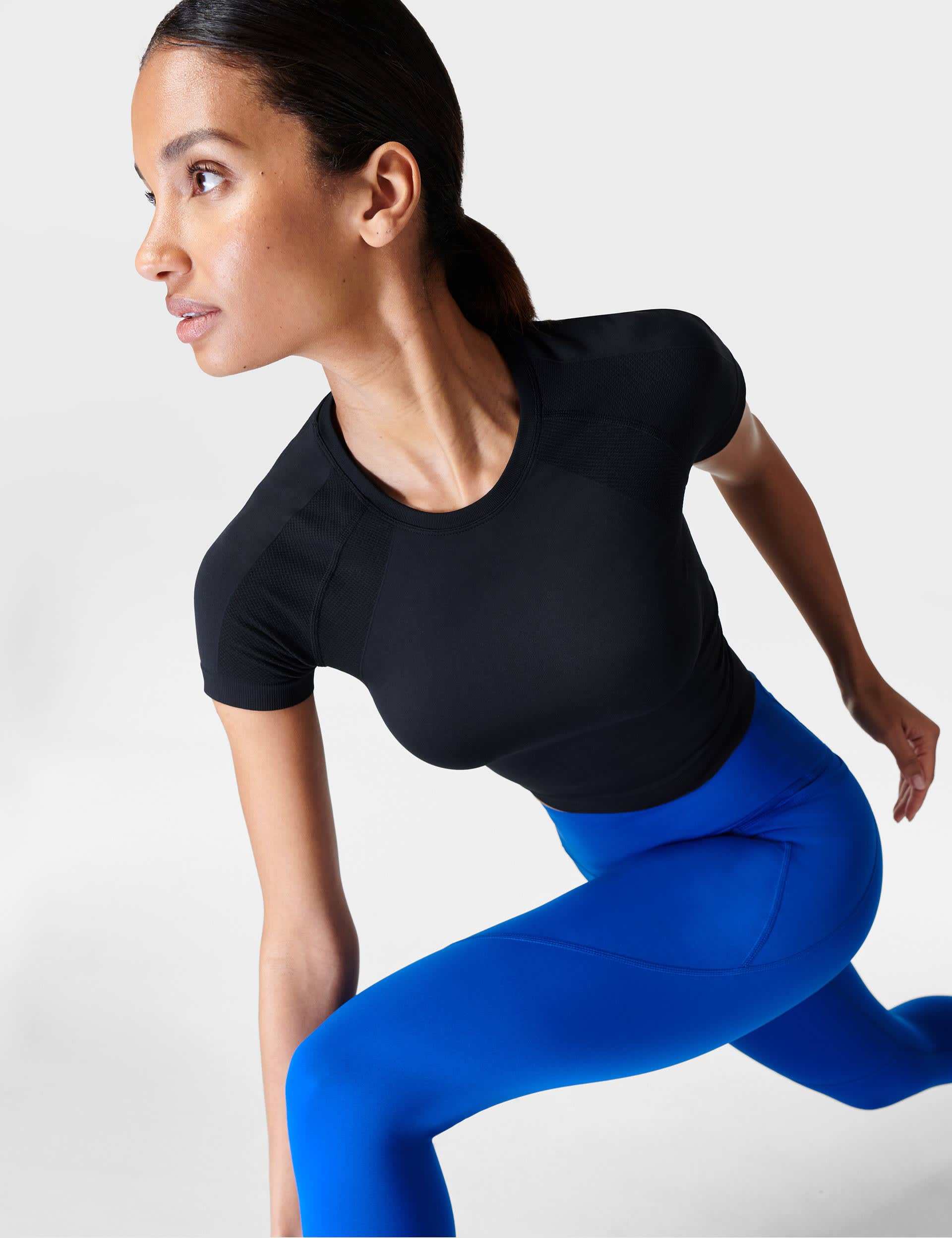 Sweaty Betty Women's Athlete Seamless Fitted Crop T-Shirt